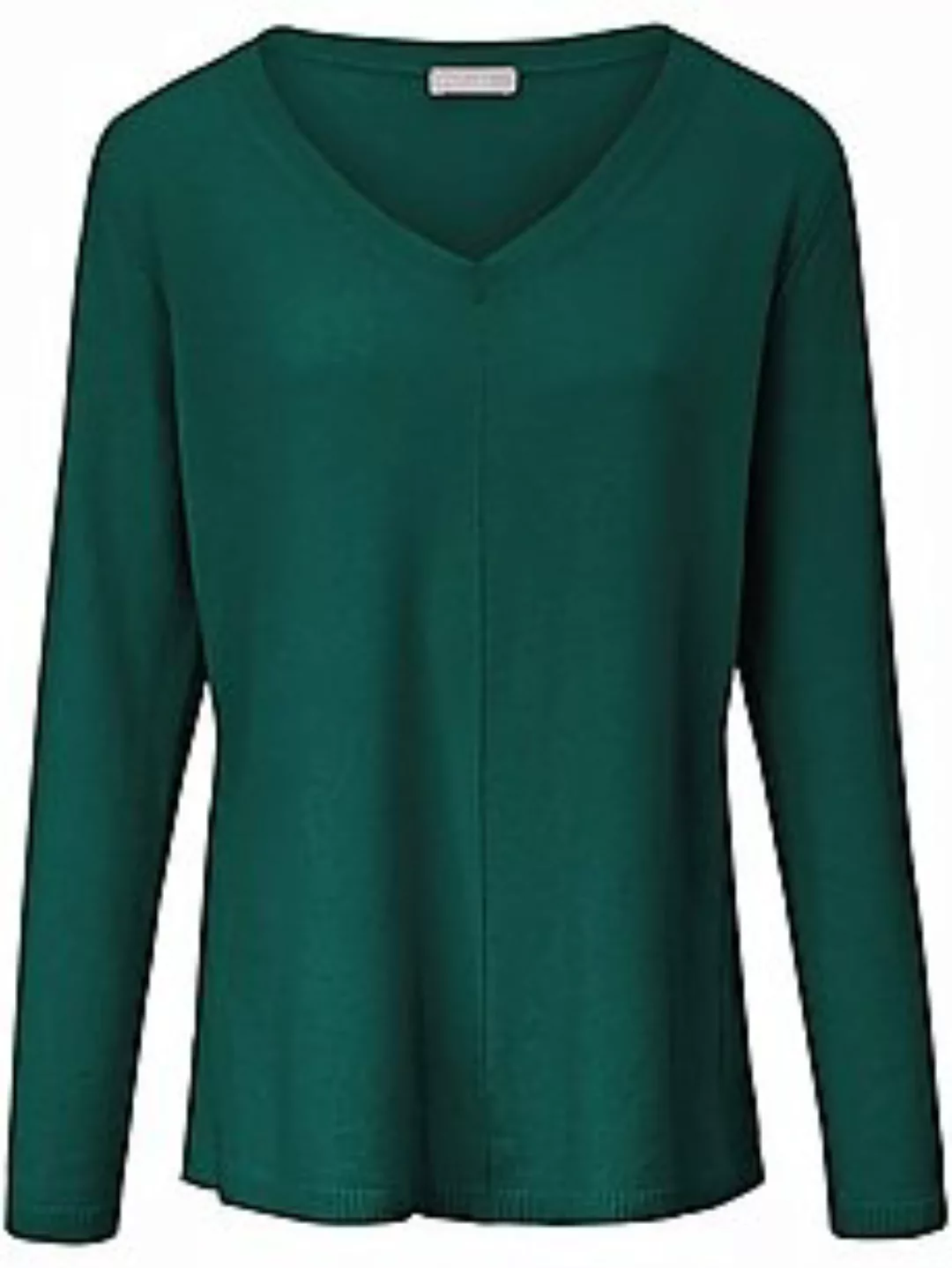 V-Pullover aus 100% Premium-Kaschmir include grün günstig online kaufen