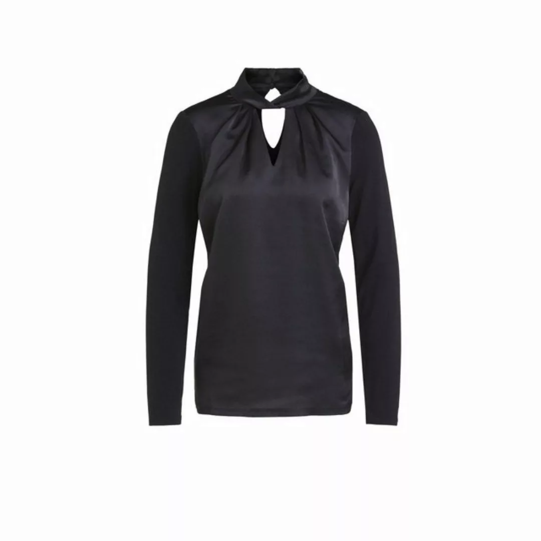Oui Langarmshirt schwarz regular fit (1-tlg) günstig online kaufen