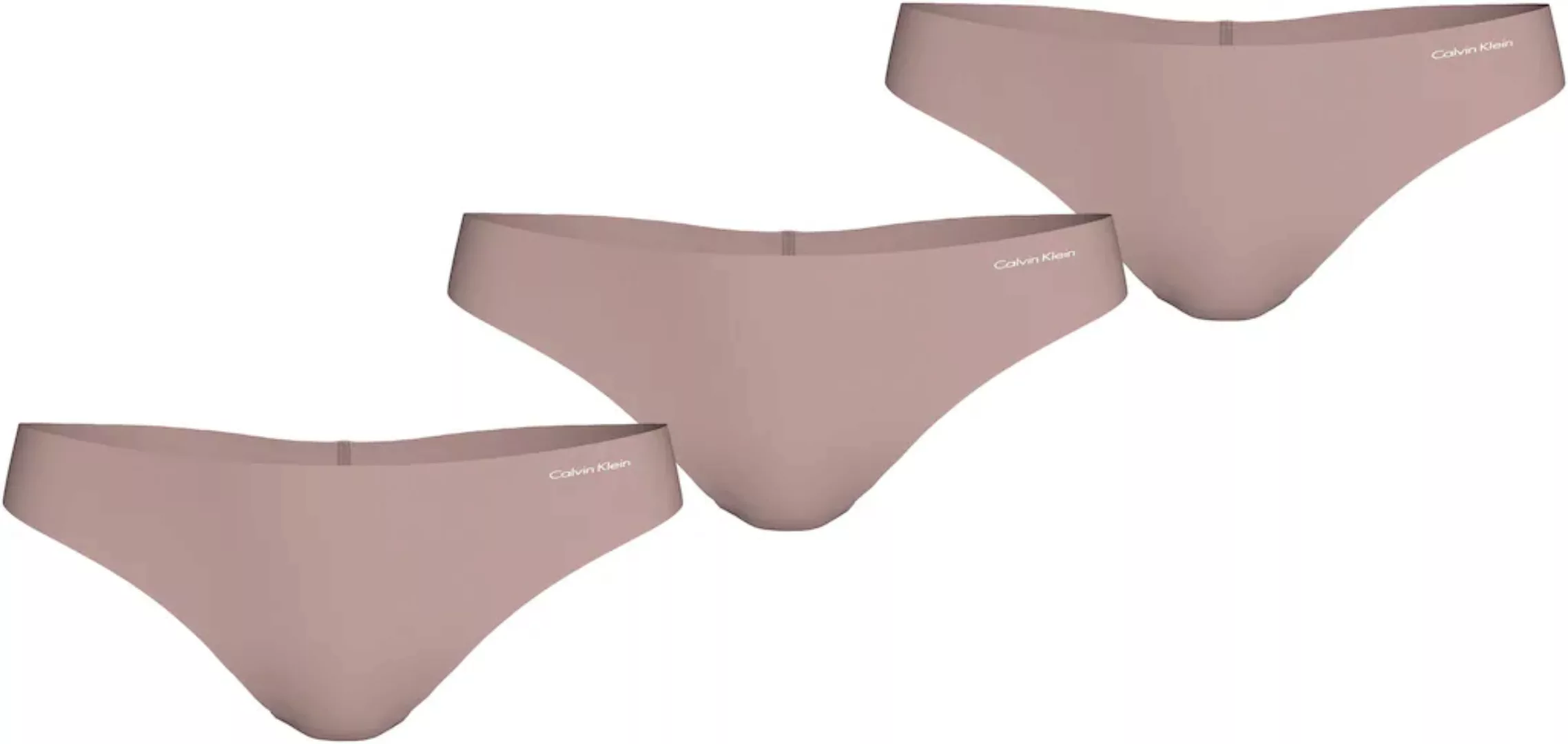 Calvin Klein Underwear Tanga "THONG 3PK", (Packung, 3er-Pack), mit Logo-Sch günstig online kaufen