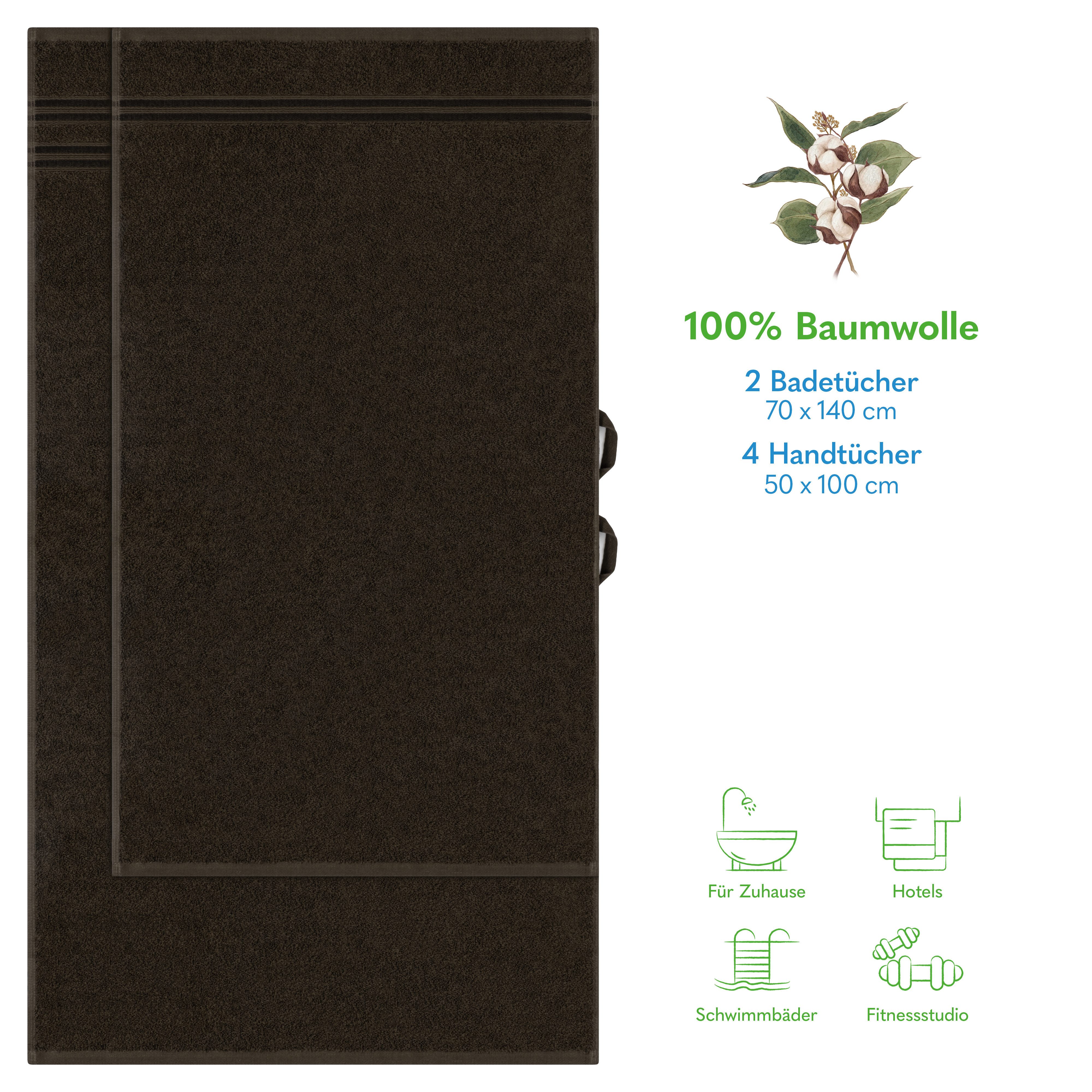 HAMMETEX Handtuch Set 6-teiliges Handtuch Set, günstig online kaufen