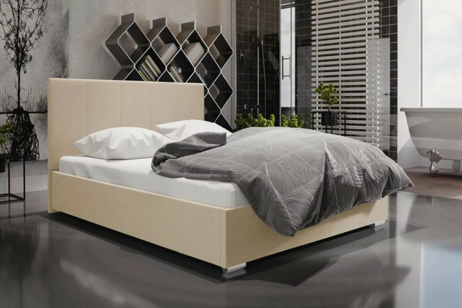 99rooms Polsterbett Dakar (Schlafzimmerbett, Bett), 140/160/180 x 200 cm, B günstig online kaufen