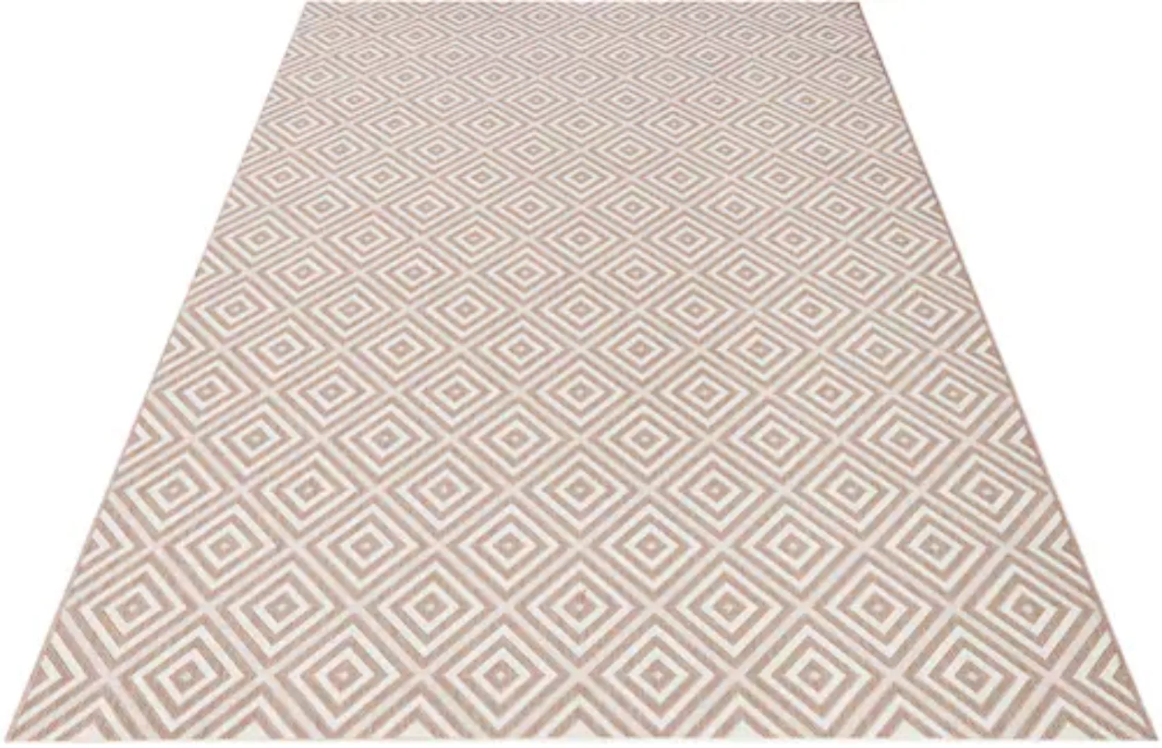 NORTHRUGS Teppich »Karo«, rechteckig, 8 mm Höhe, In- & Outdoor, Läufer, Wet günstig online kaufen