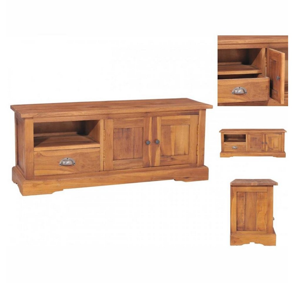 vidaXL TV-Schrank TV-Schrank 100x30x40 cm Teak Massivholz Lowboard günstig online kaufen