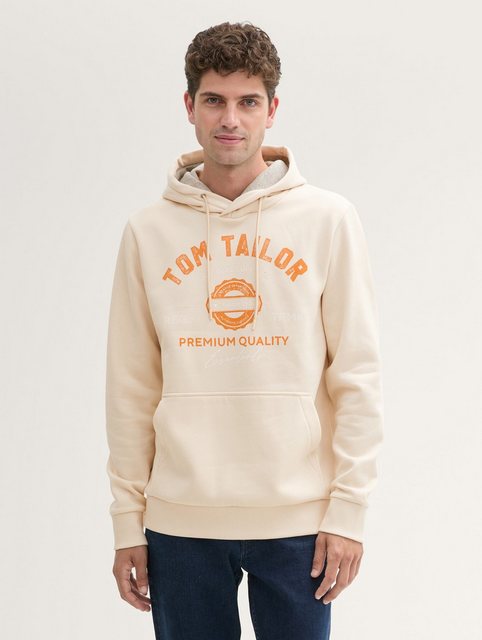 TOM TAILOR Sweatshirt Hoodie Sweatshirt mit Logo-Print günstig online kaufen