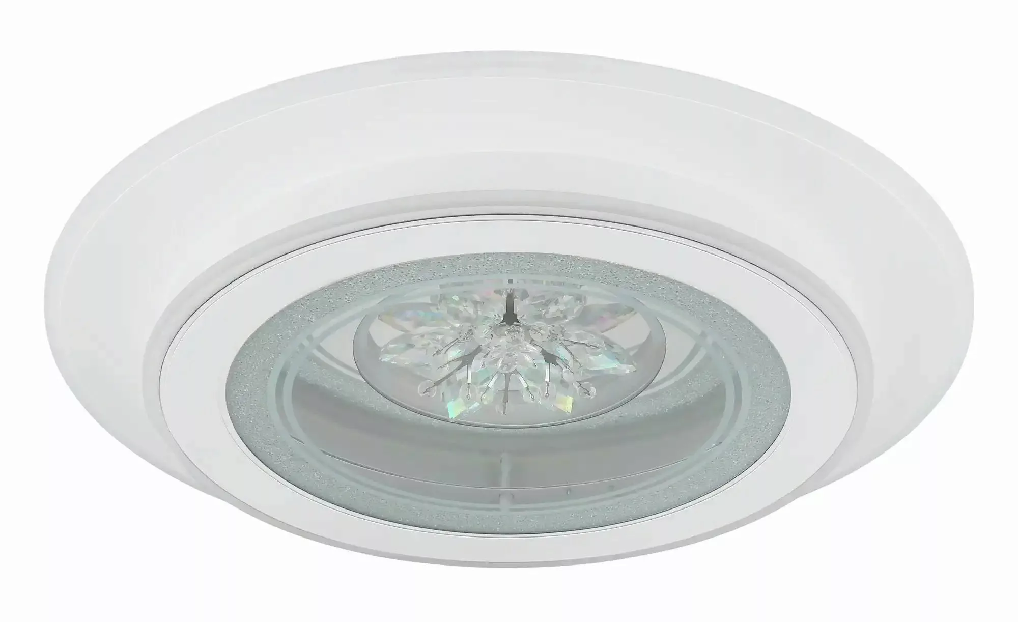 Globo Lighting Deckenleuchte   ¦ weiß ¦ Maße (cm): B: 46 H: 6,5  Ø: 46 Lamp günstig online kaufen