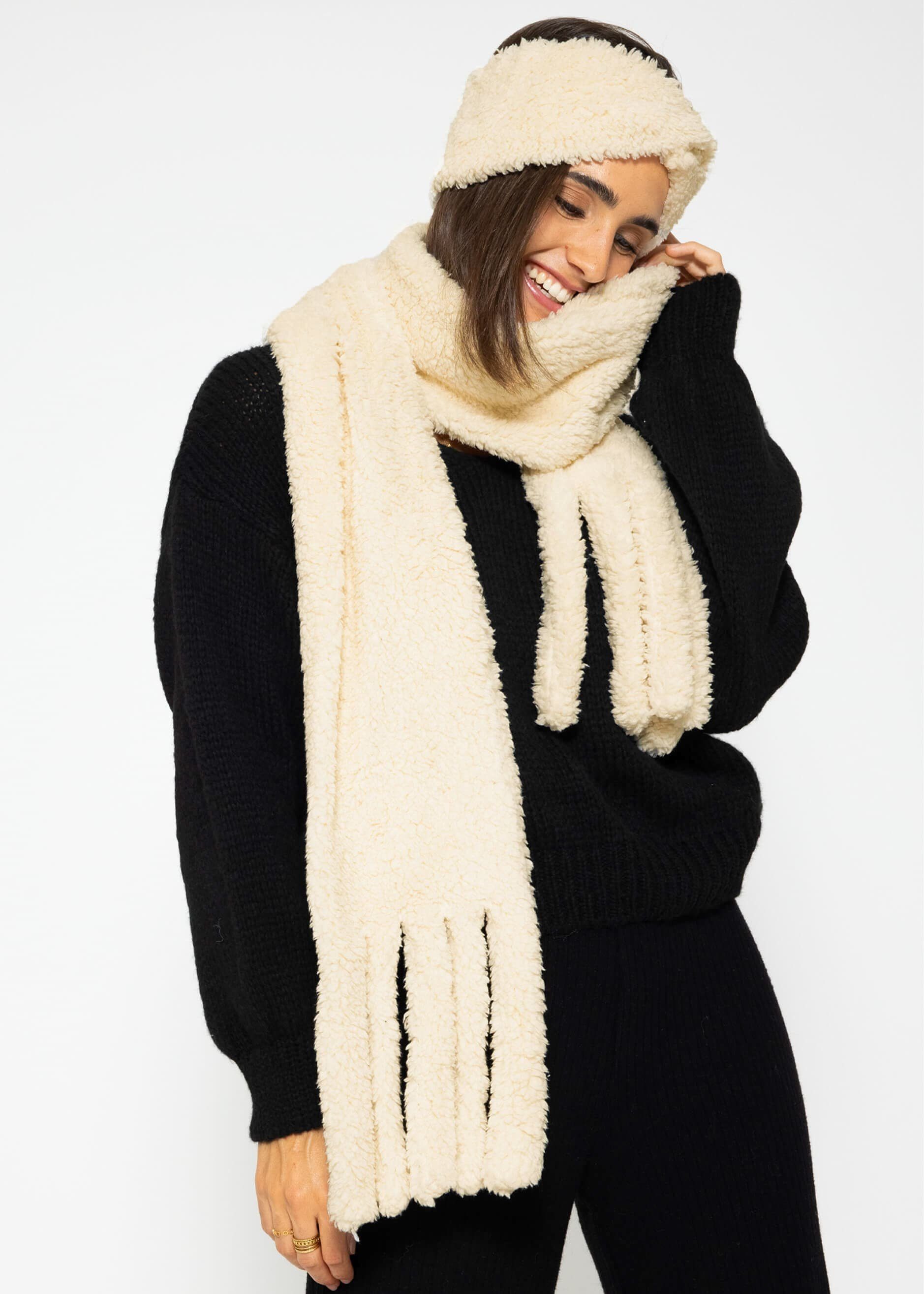 SASSYCLASSY Schal Damen Teddyfell-Schal, Warm & günstig online kaufen