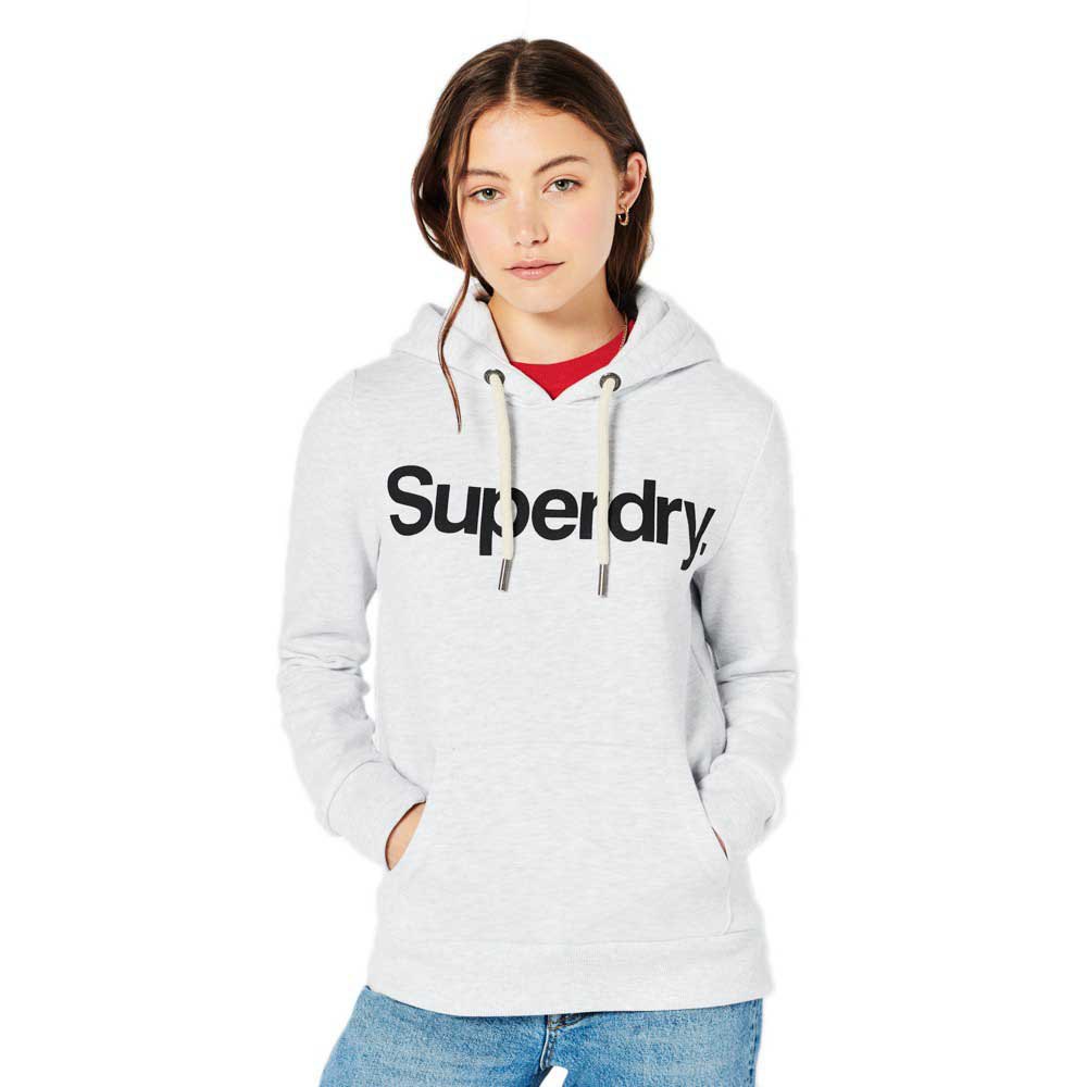 Superdry Core Logo Kapuzenpullover S Ice Marl günstig online kaufen