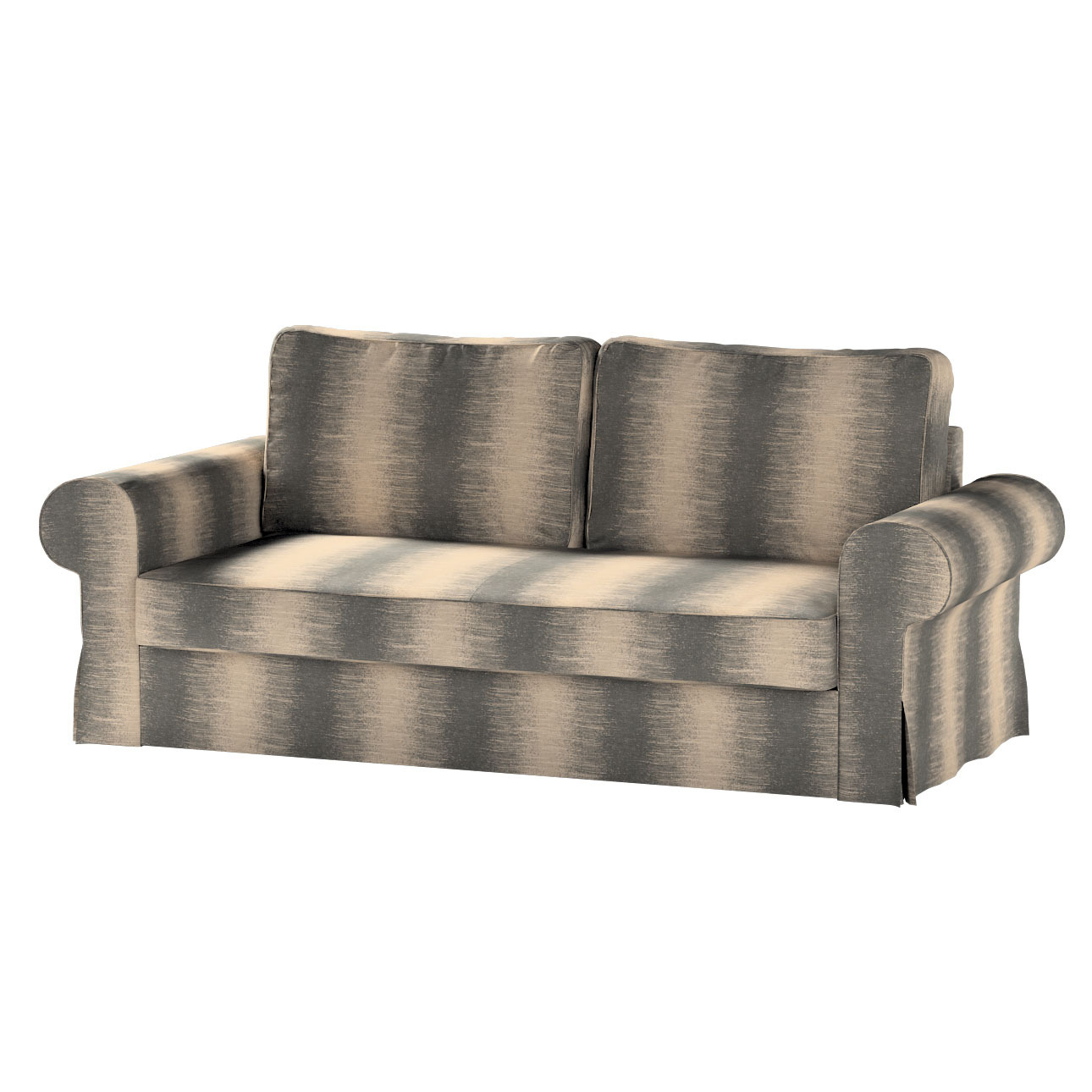 Bezug für Backabro 3-Sitzer Sofa ausklappbar, grau-beige, Bezug für Backabr günstig online kaufen