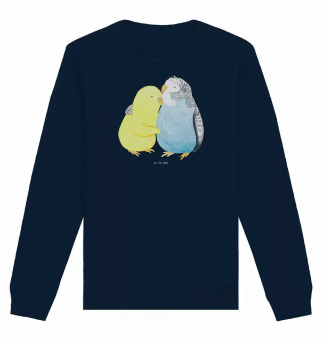 Mr. & Mrs. Panda Longpullover Größe XS Wellensittich Liebe - French Navy - günstig online kaufen