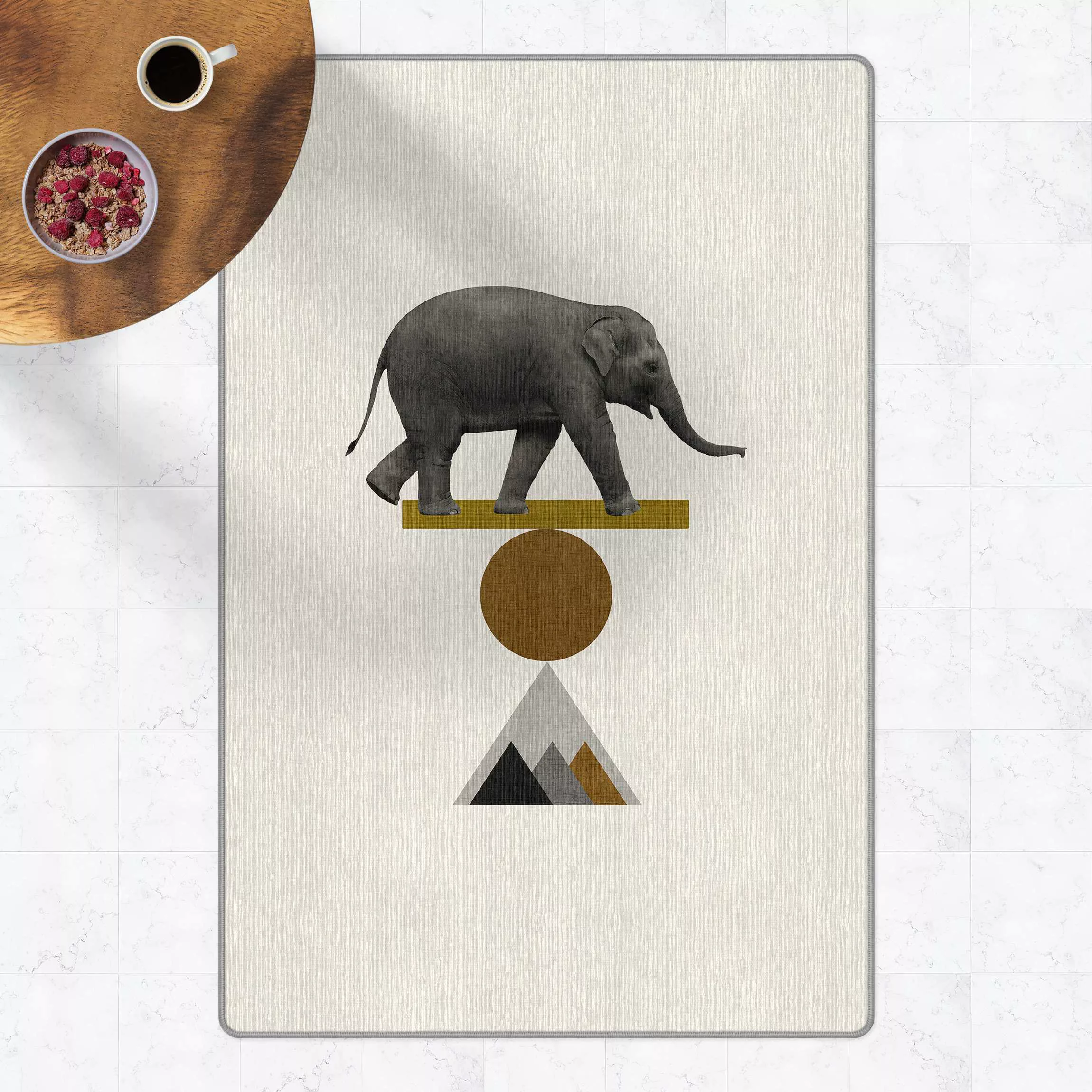 Teppich Balancekunst Elefant günstig online kaufen