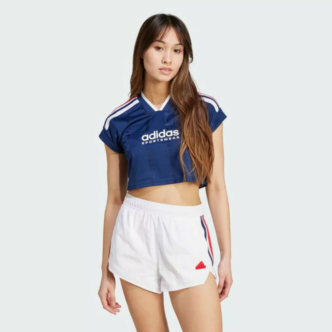 adidas Sportswear T-Shirt TIRO CUT 3-STREIFEN CROP TOP günstig online kaufen