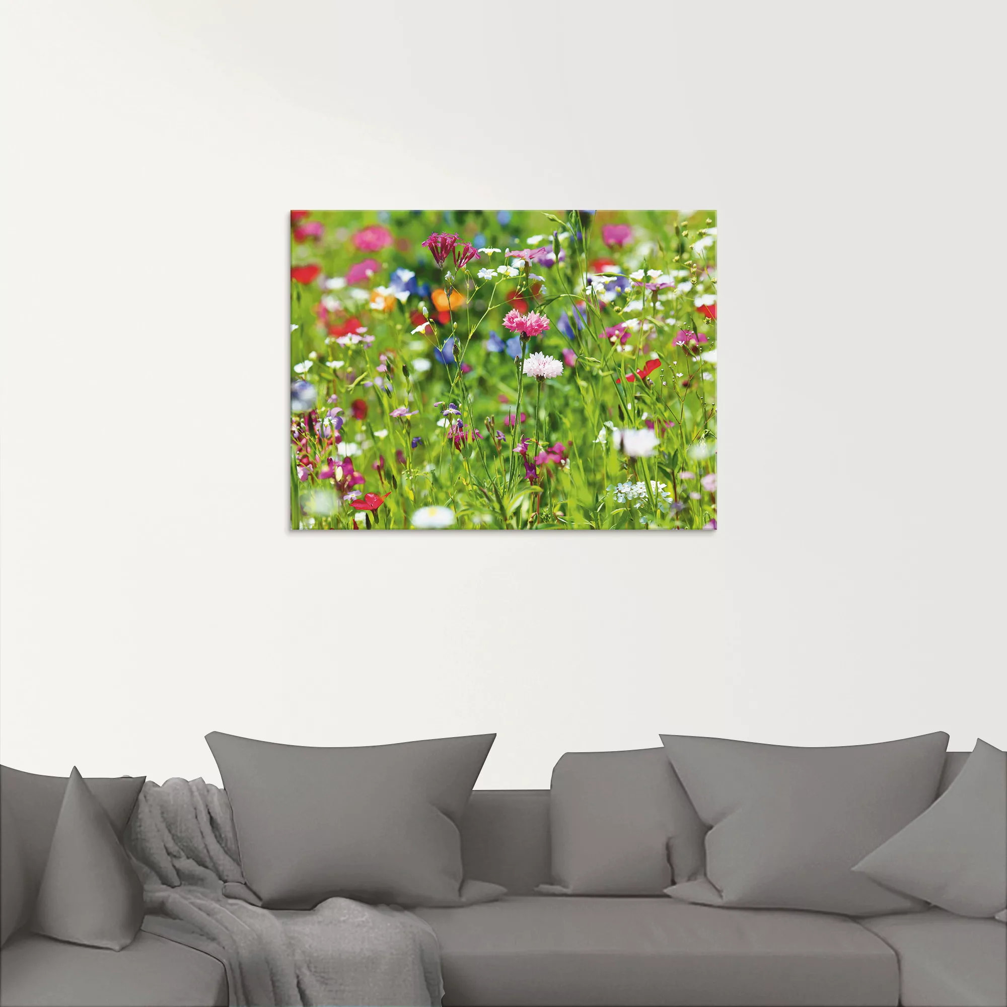 Artland Glasbild »Blumenwiese I«, Blumenwiese, (1 St.) günstig online kaufen