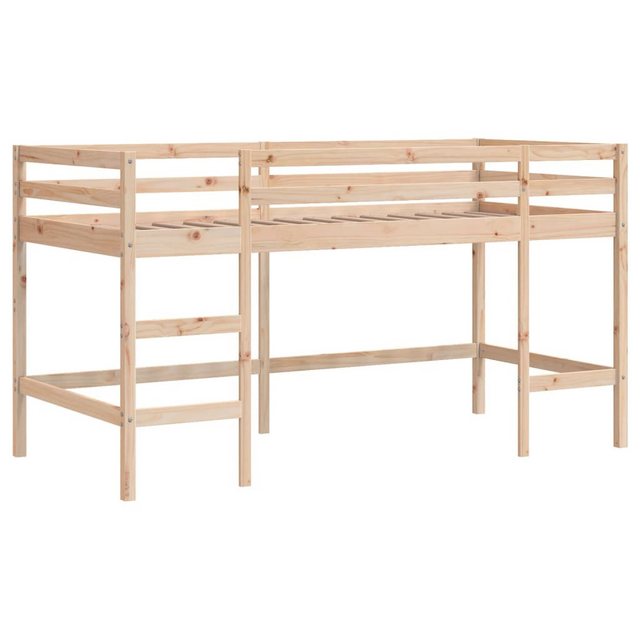 vidaXL Bett Kinderhochbett mit Leiter 90x200 cm Massivholz Kiefer günstig online kaufen