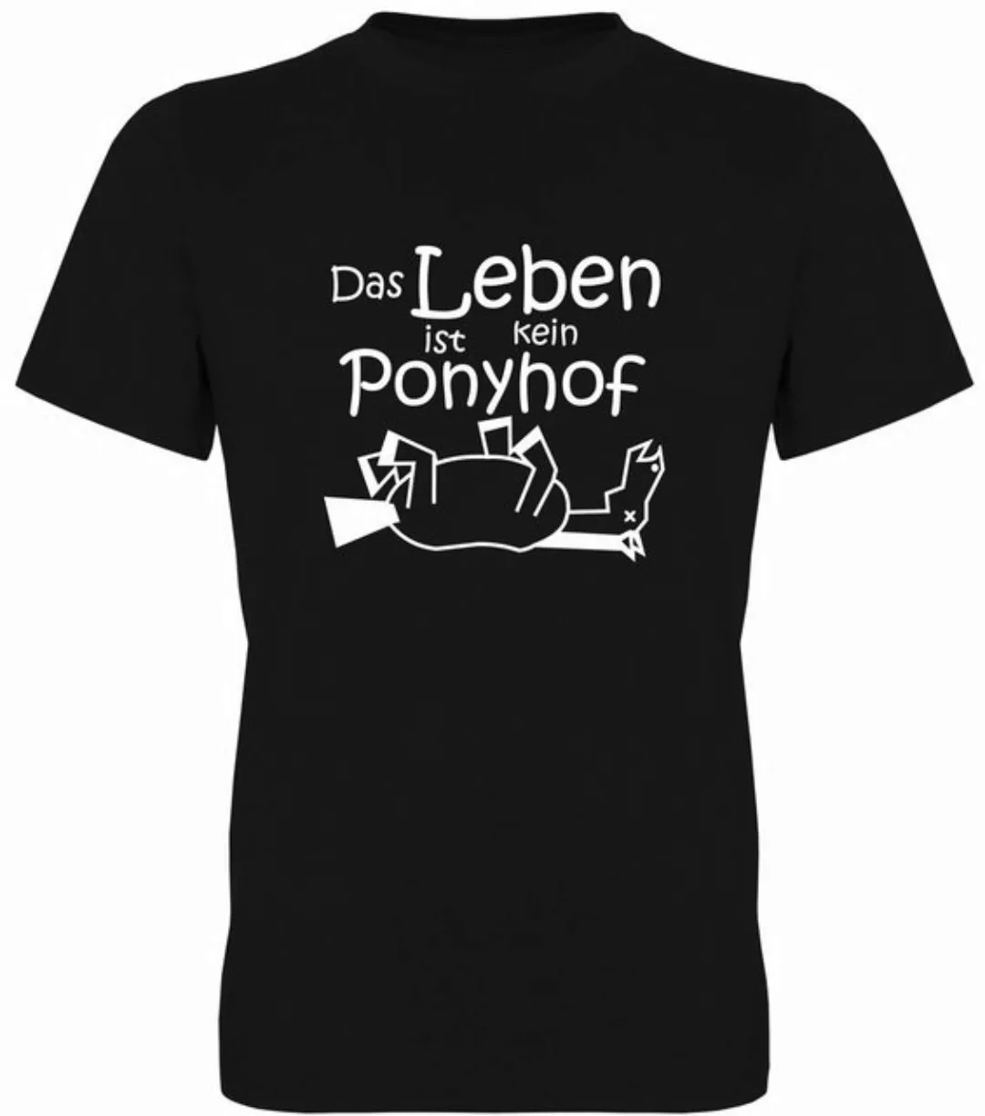 G-graphics T-Shirt Das Leben ist kein Ponyhof Herren T-Shirt, mit trendigem günstig online kaufen