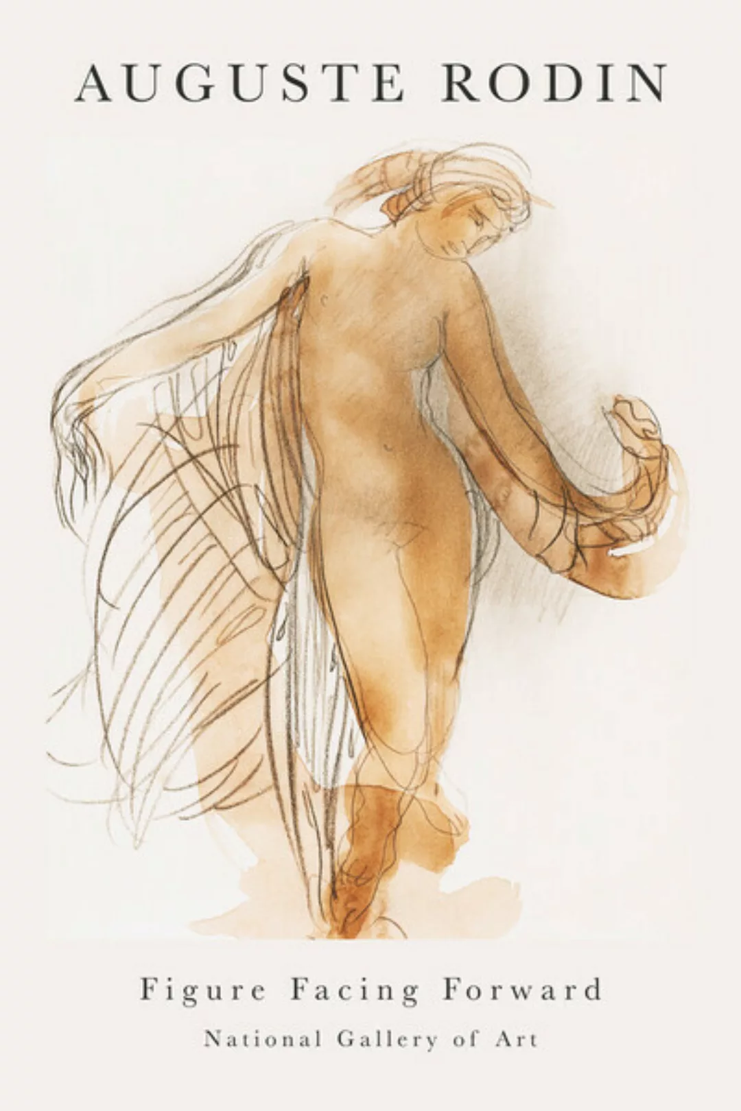 Poster / Leinwandbild - Figure Facing Forward Von Auguste Rodin günstig online kaufen