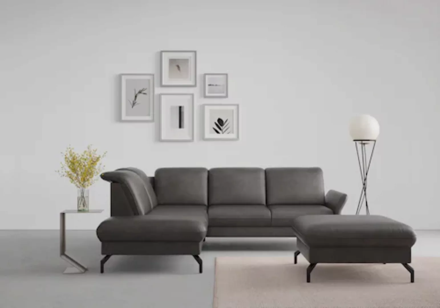 sit&more Ecksofa »Fashion L-Form«, wahlweise mit Kopfteilverstellung und Vo günstig online kaufen