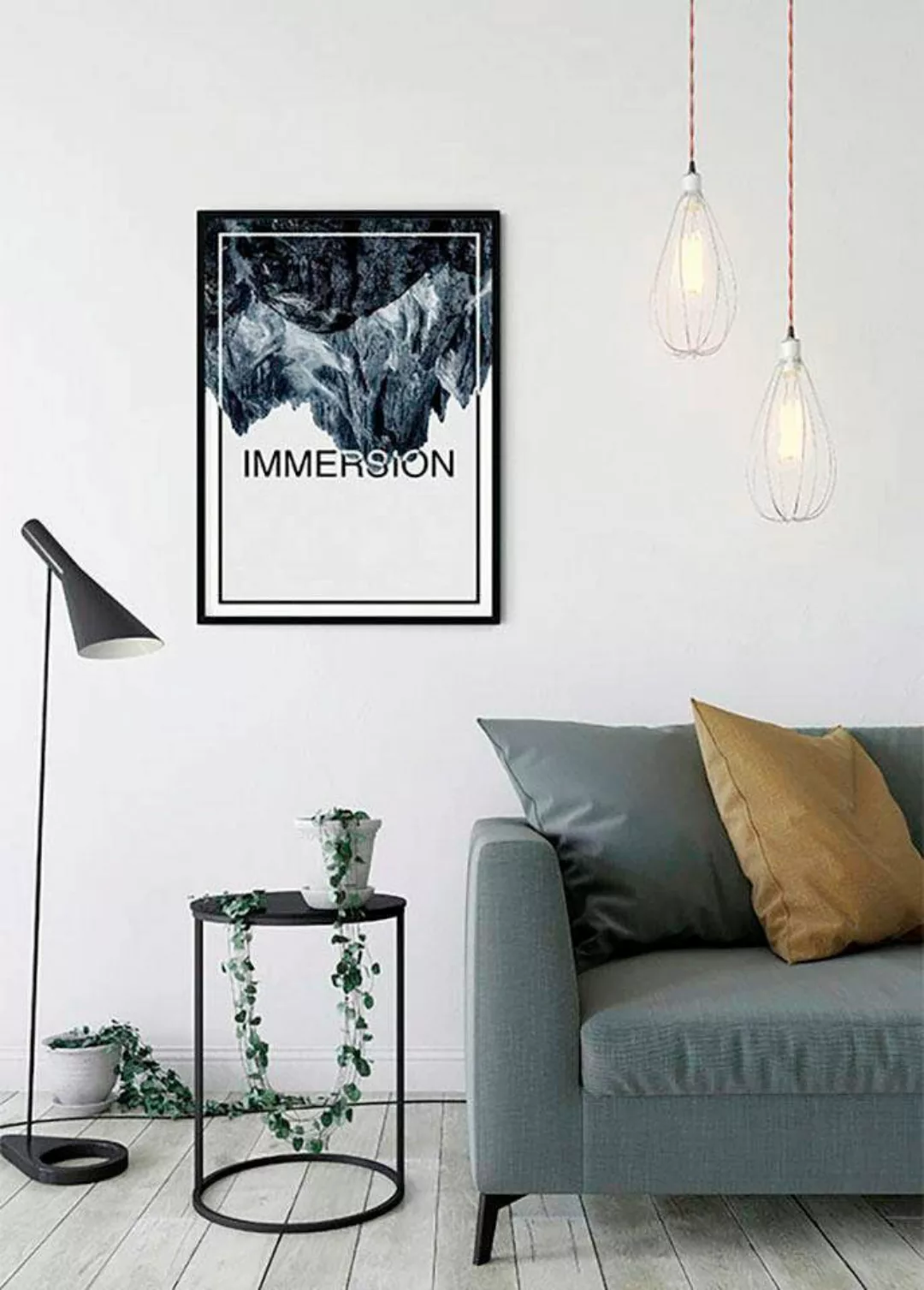 Komar Poster "Immersion Steel", Abstrakt-Sprüche & Texte, (1 St.), Kinderzi günstig online kaufen