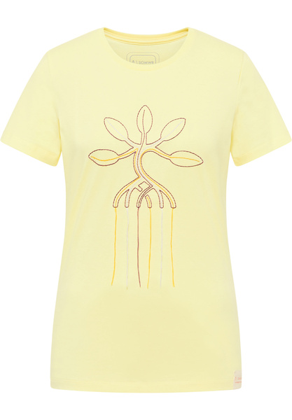 Kurzarm T-shirt "T-shirt With Multicolor Mangrove Embroidery" günstig online kaufen