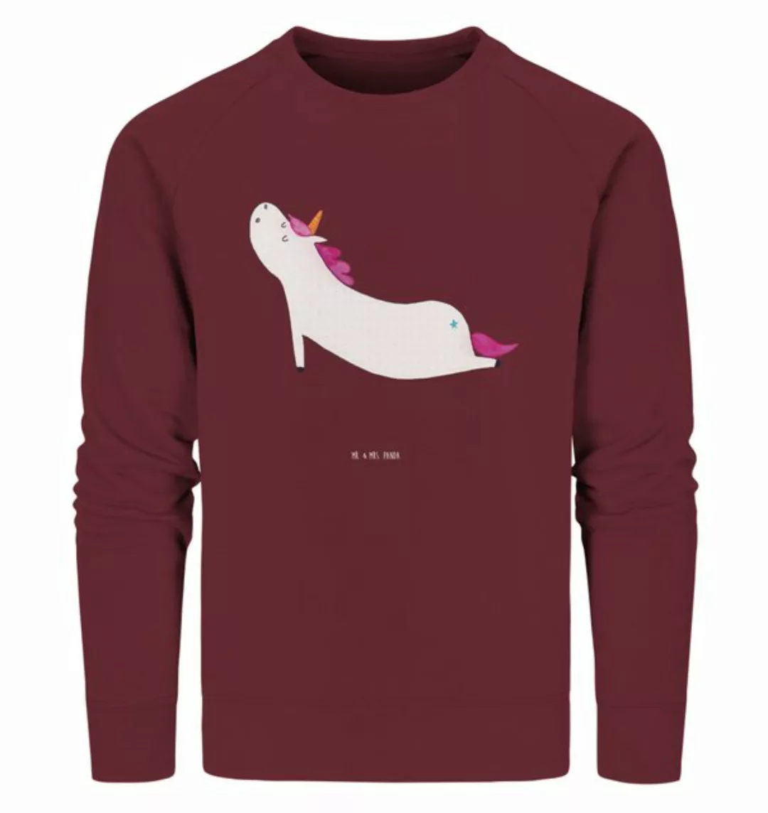 Mr. & Mrs. Panda Longpullover Größe S Einhorn Yoga - Burgundy - Geschenk, E günstig online kaufen