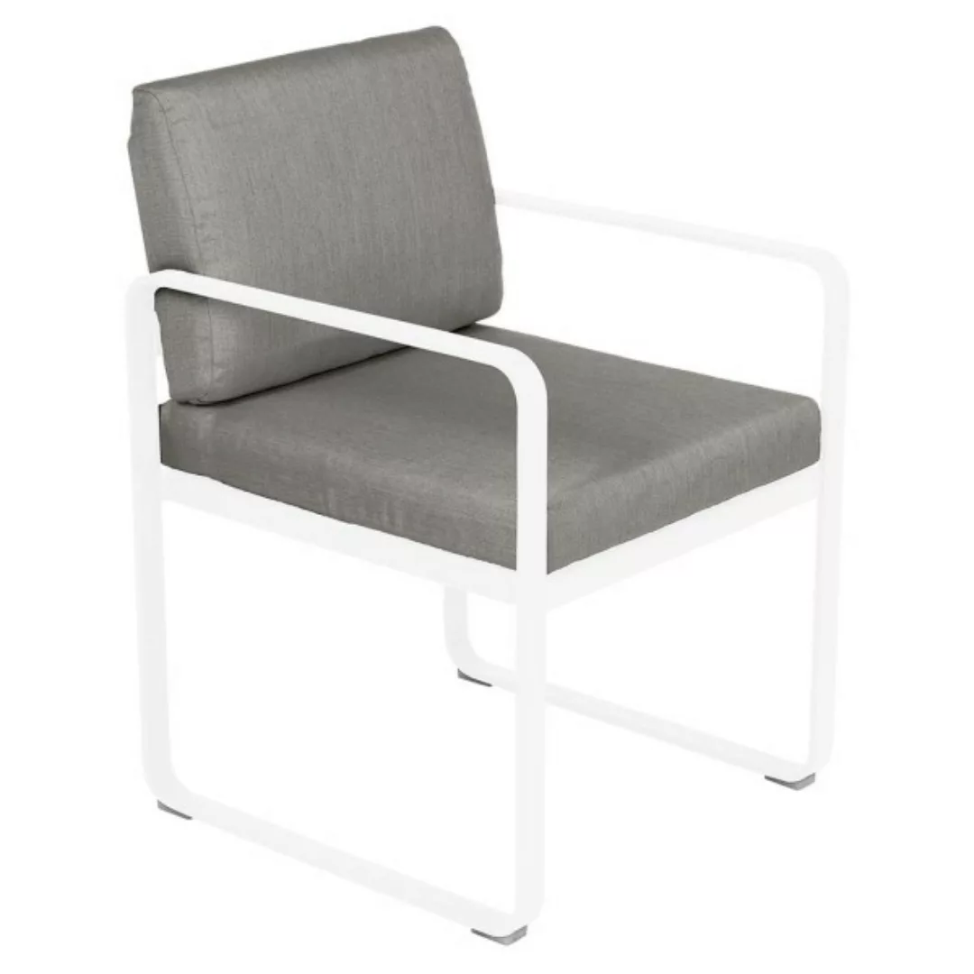 Bellevie Sessel Outdoor 01 Baumwollweiß B8 Taupegrau günstig online kaufen