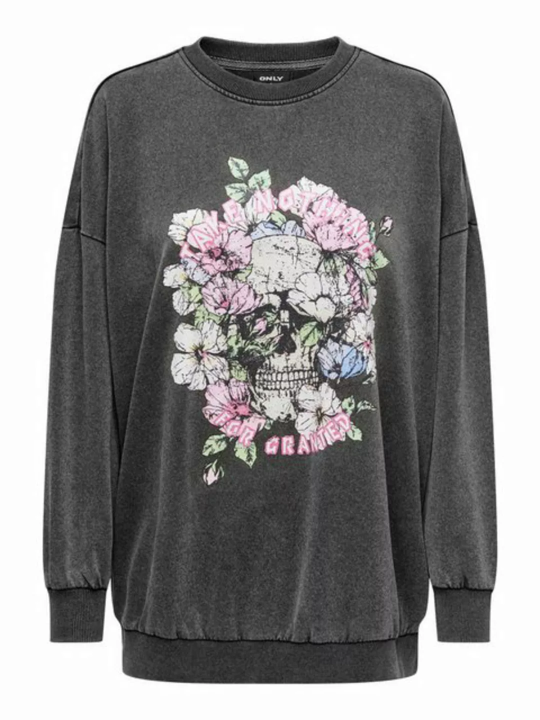 ONLY Sweatshirt LUCINDA (1-tlg) Drapiert/gerafft günstig online kaufen