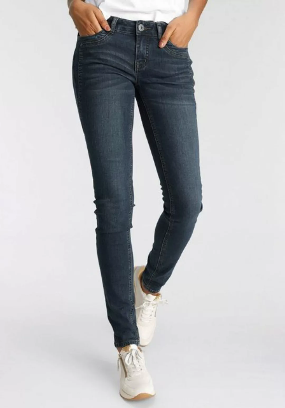 Arizona Skinny-fit-Jeans mit Keileinsätzen Low Waist günstig online kaufen