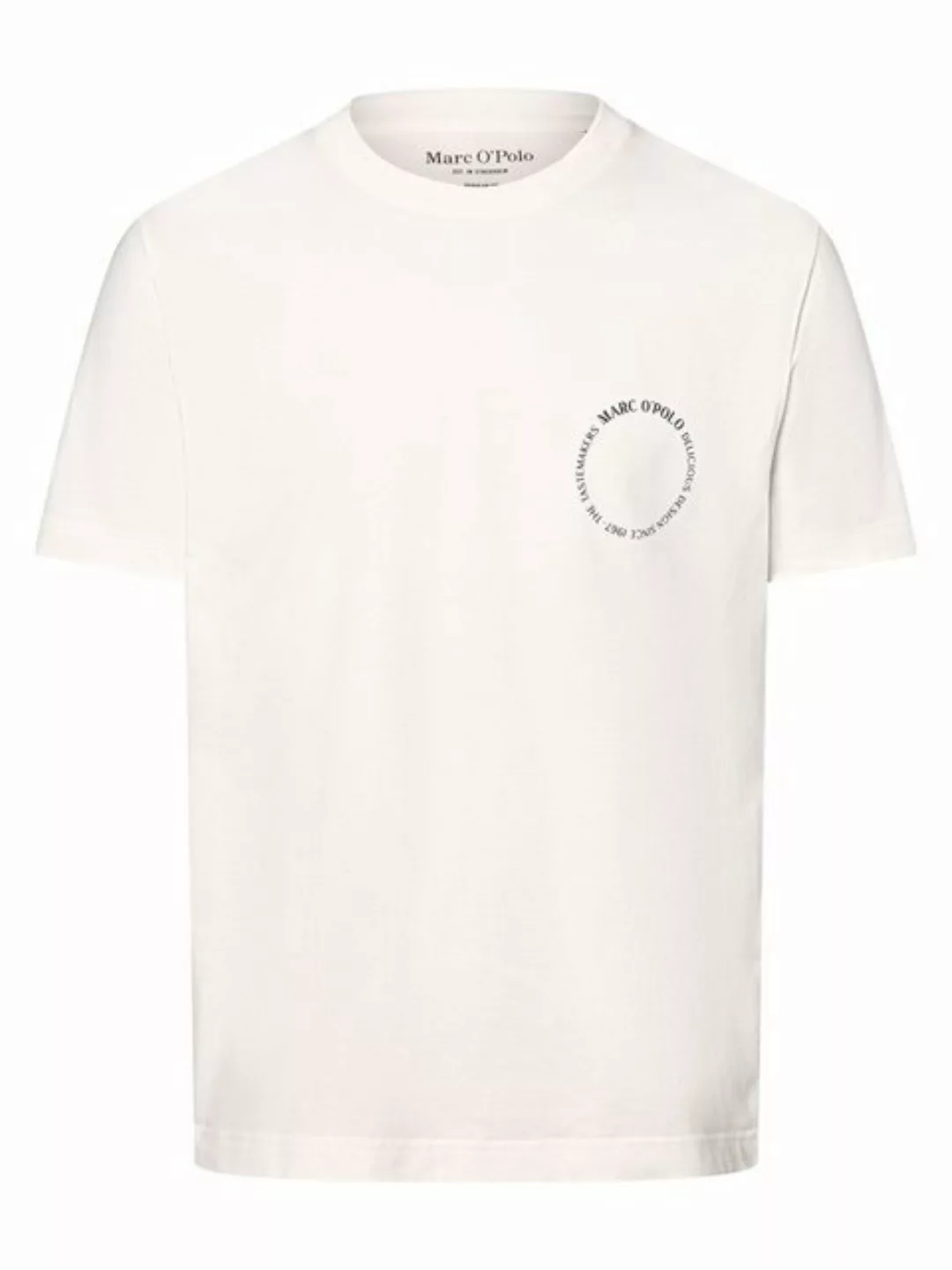 Marc O'Polo T-shirt logo lichtblauw - Größe L günstig online kaufen