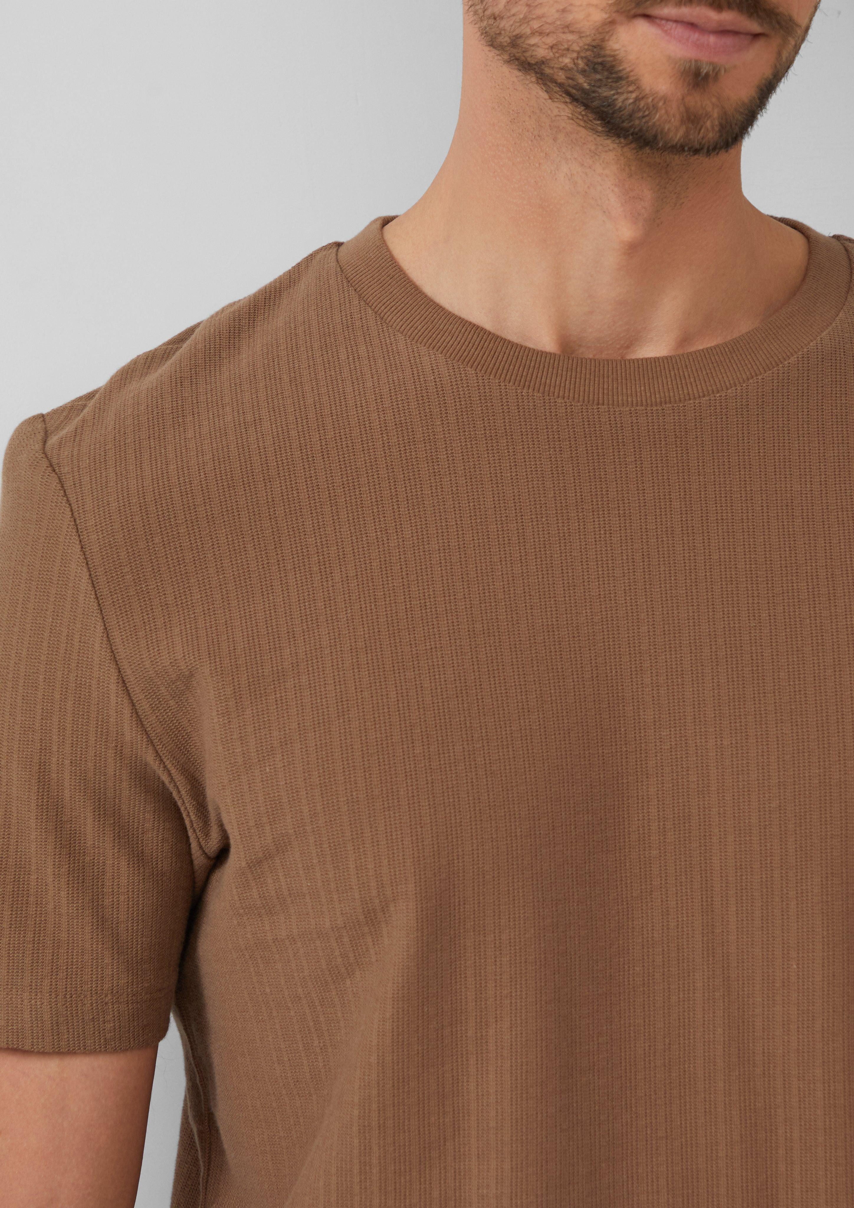 s.Oliver Kurzarmshirt Baumwoll-T-Shirt aus Strukturjersey günstig online kaufen