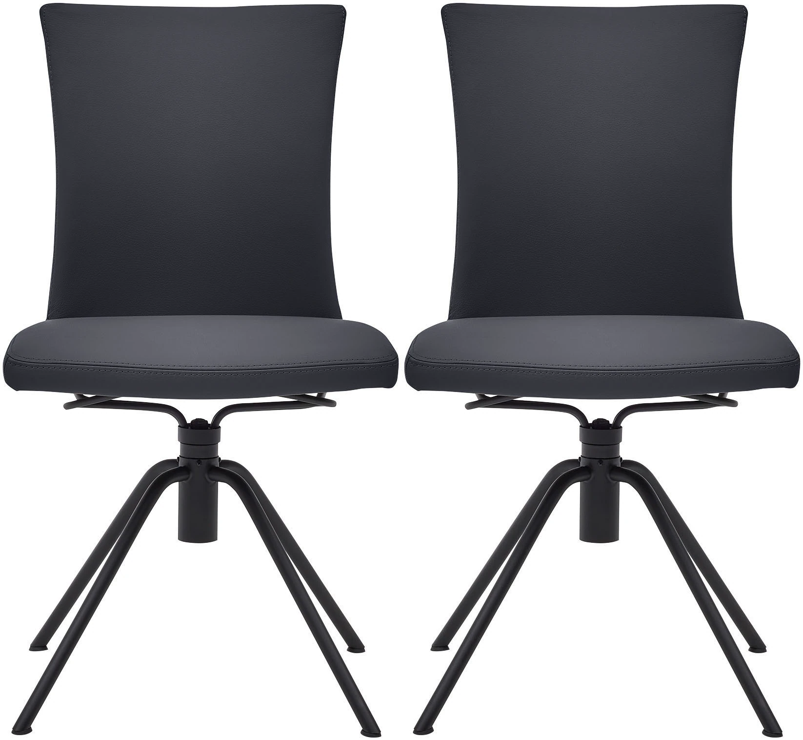 Musterring Polsterstuhl "Helmond 6700", (Set), 2 St., Echtleder, Drehgestel günstig online kaufen