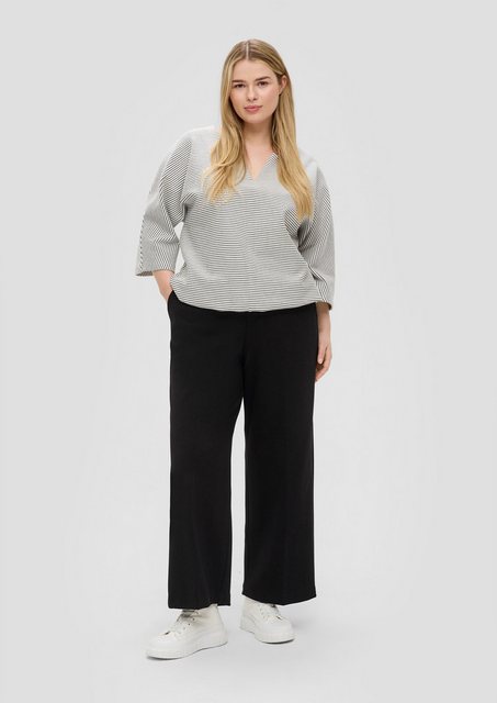 s.Oliver Stoffhose Interlockjersey-Hose mit Wide Leg günstig online kaufen