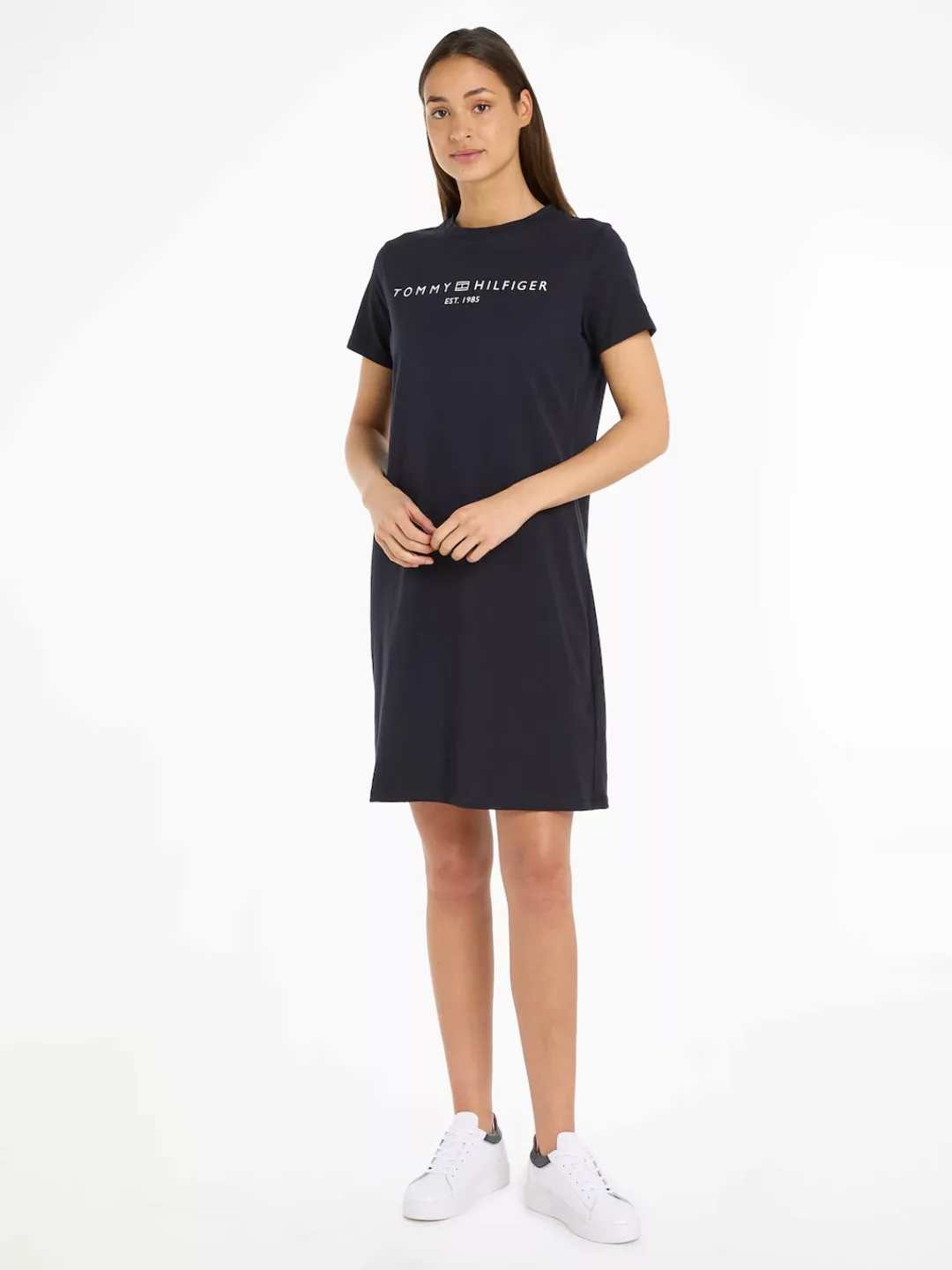 Tommy Hilfiger Shirtkleid RLX CORP LOGO TSHIRT DRS SS mit Logoschriftzug günstig online kaufen