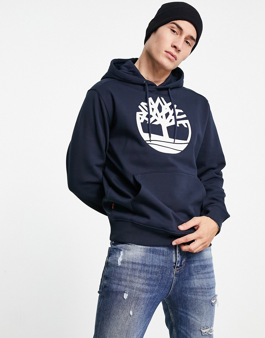 Timberland – Core Tree – Kapuzenpullover in Dunkelblau mit Logo günstig online kaufen