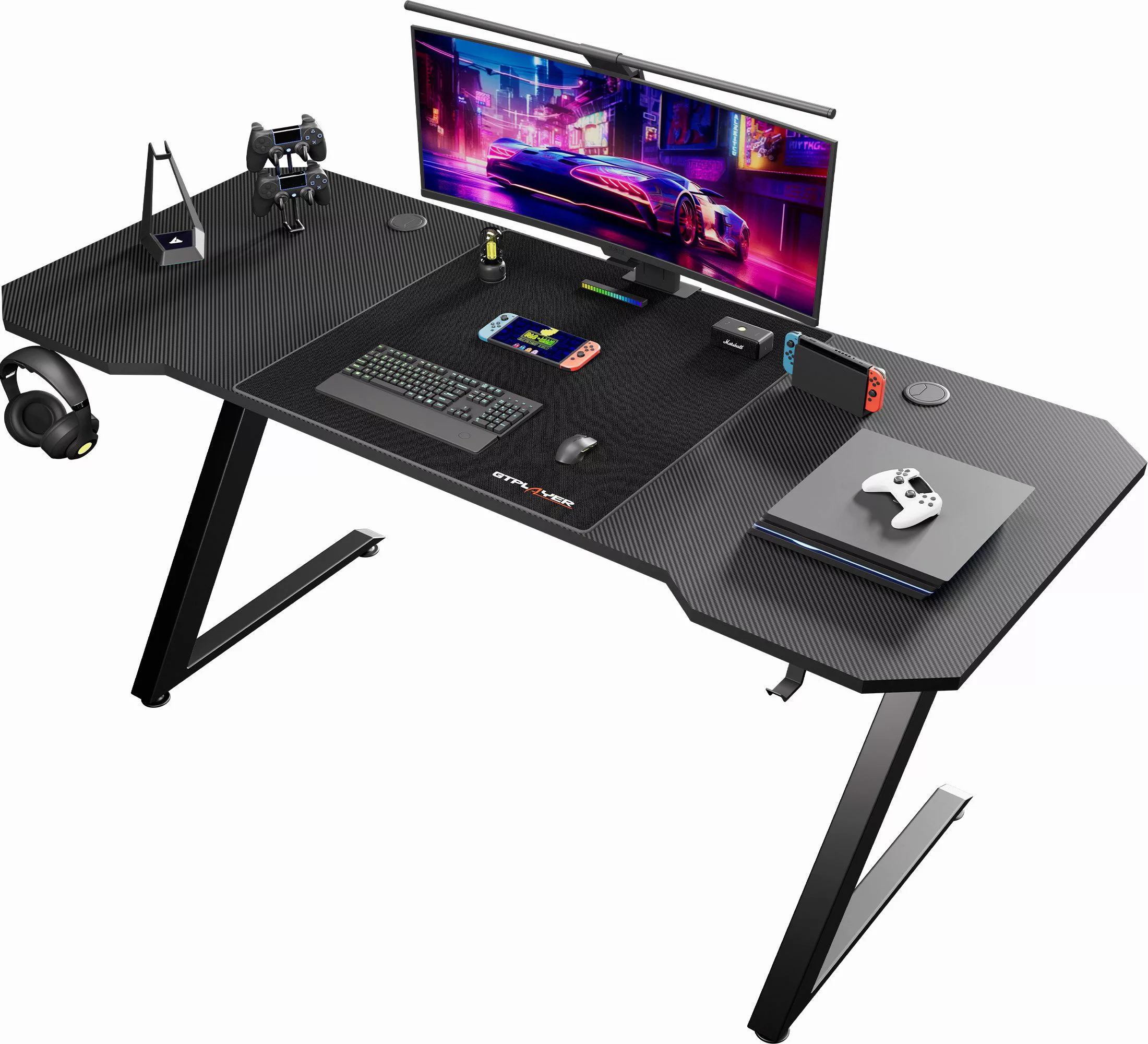 GTPLAYER Schreibtisch 120×60 Gaming Tisch mit günstig online kaufen