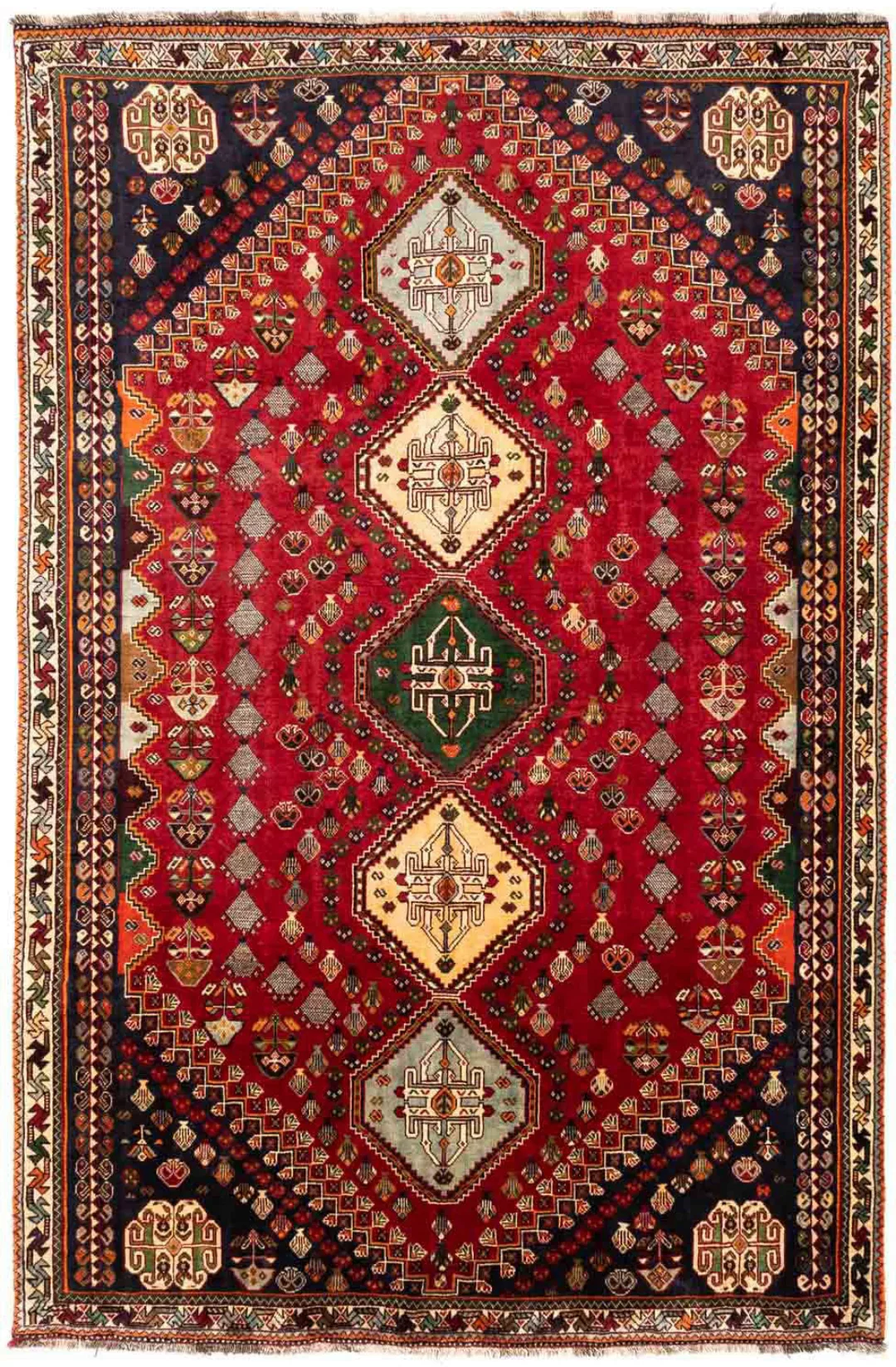 morgenland Wollteppich »Shiraz Medaillon 276 x 172 cm«, rechteckig günstig online kaufen