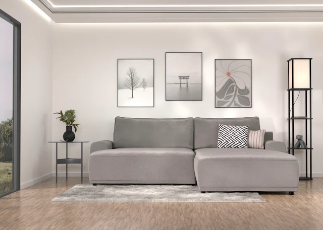 TRENDMANUFAKTUR Ecksofa »Fordon, Schlafsofa mit Bettkasten, Couch in L-Form günstig online kaufen