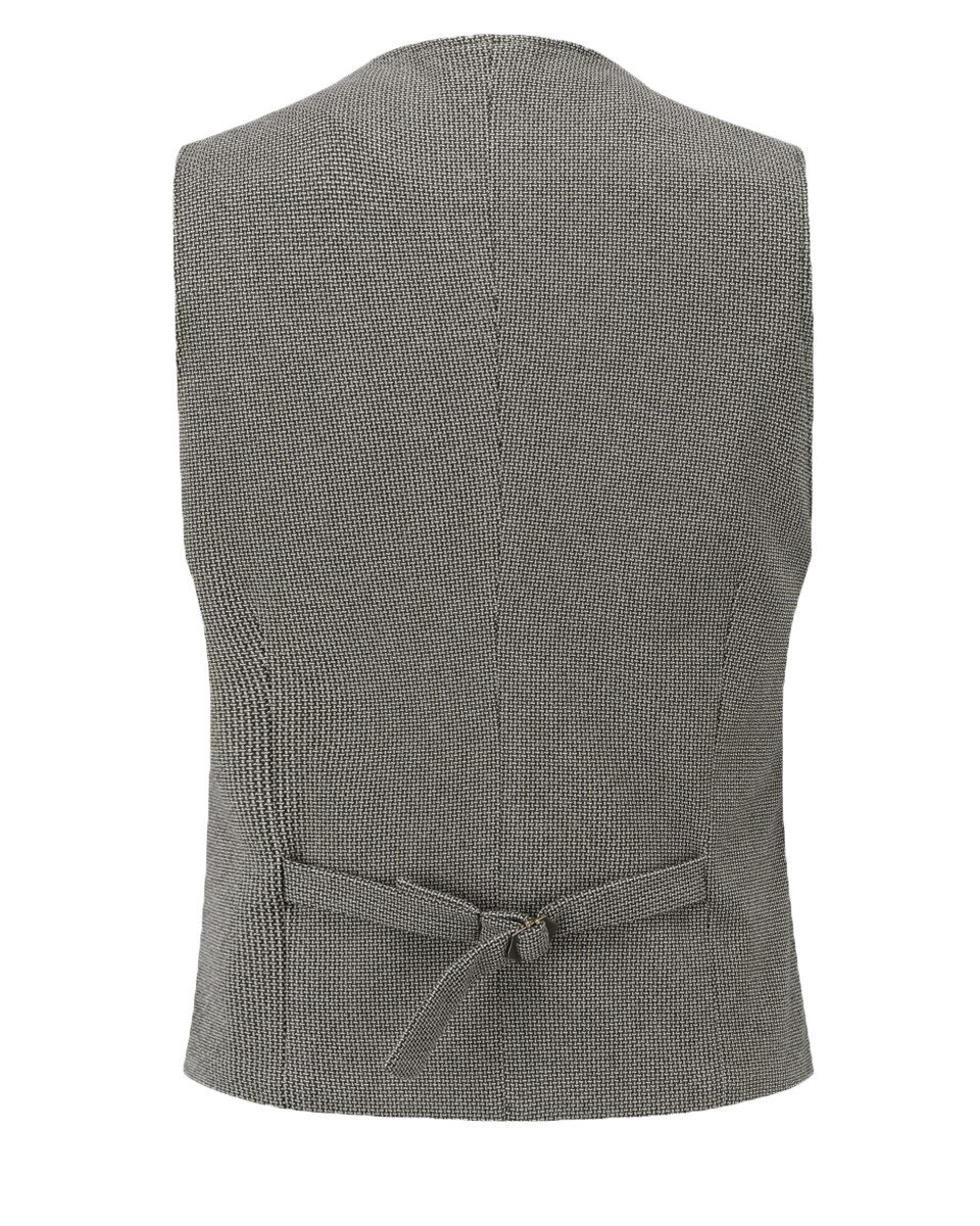 Allthemen Anzugweste Herren Anzugweste Herringbone V-Ausschnitt günstig online kaufen