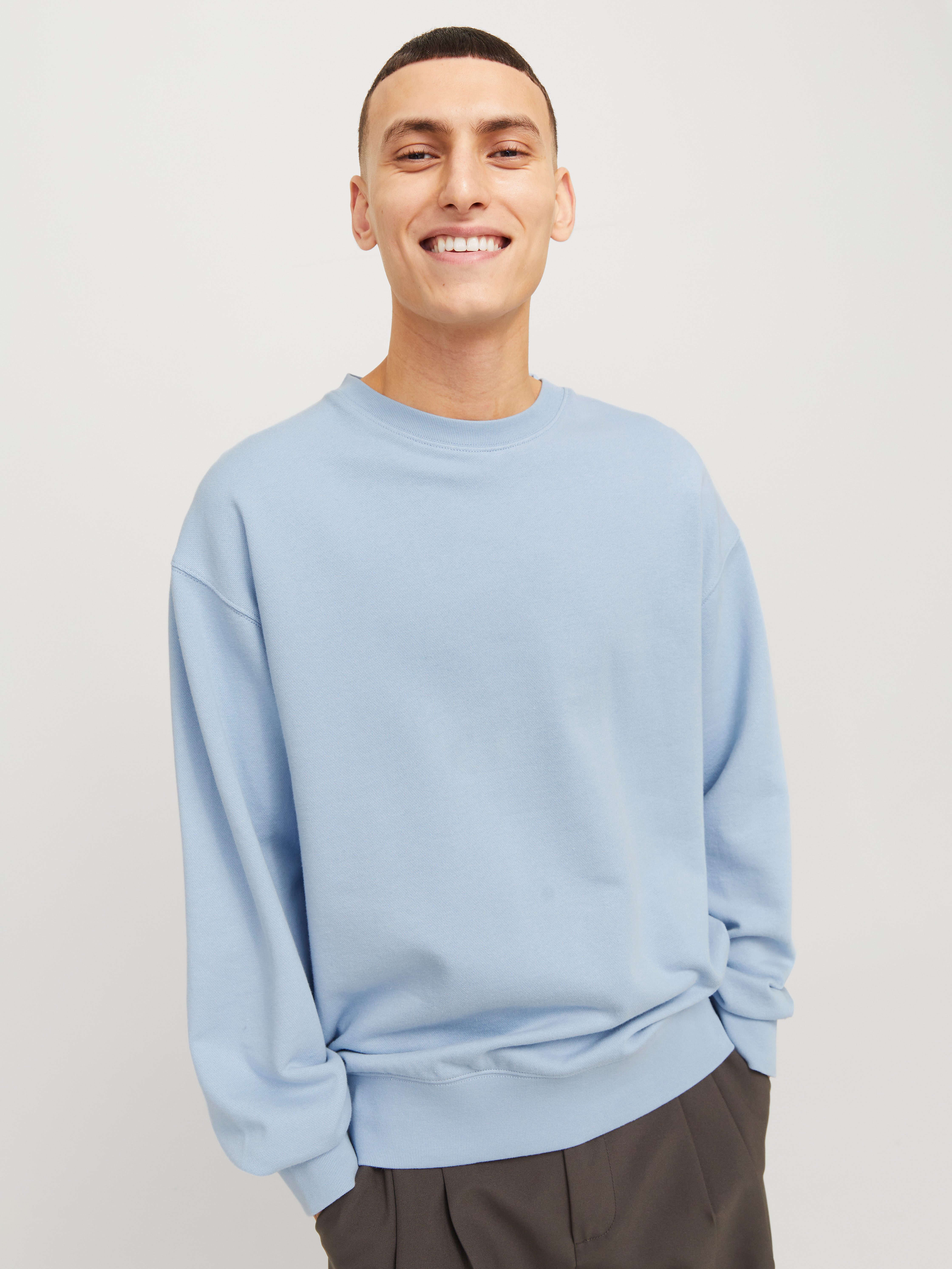 Jack & Jones Sweatshirt "JJECHARGE SWEAT CREW NECK NOOS", mit Rippbündchen günstig online kaufen