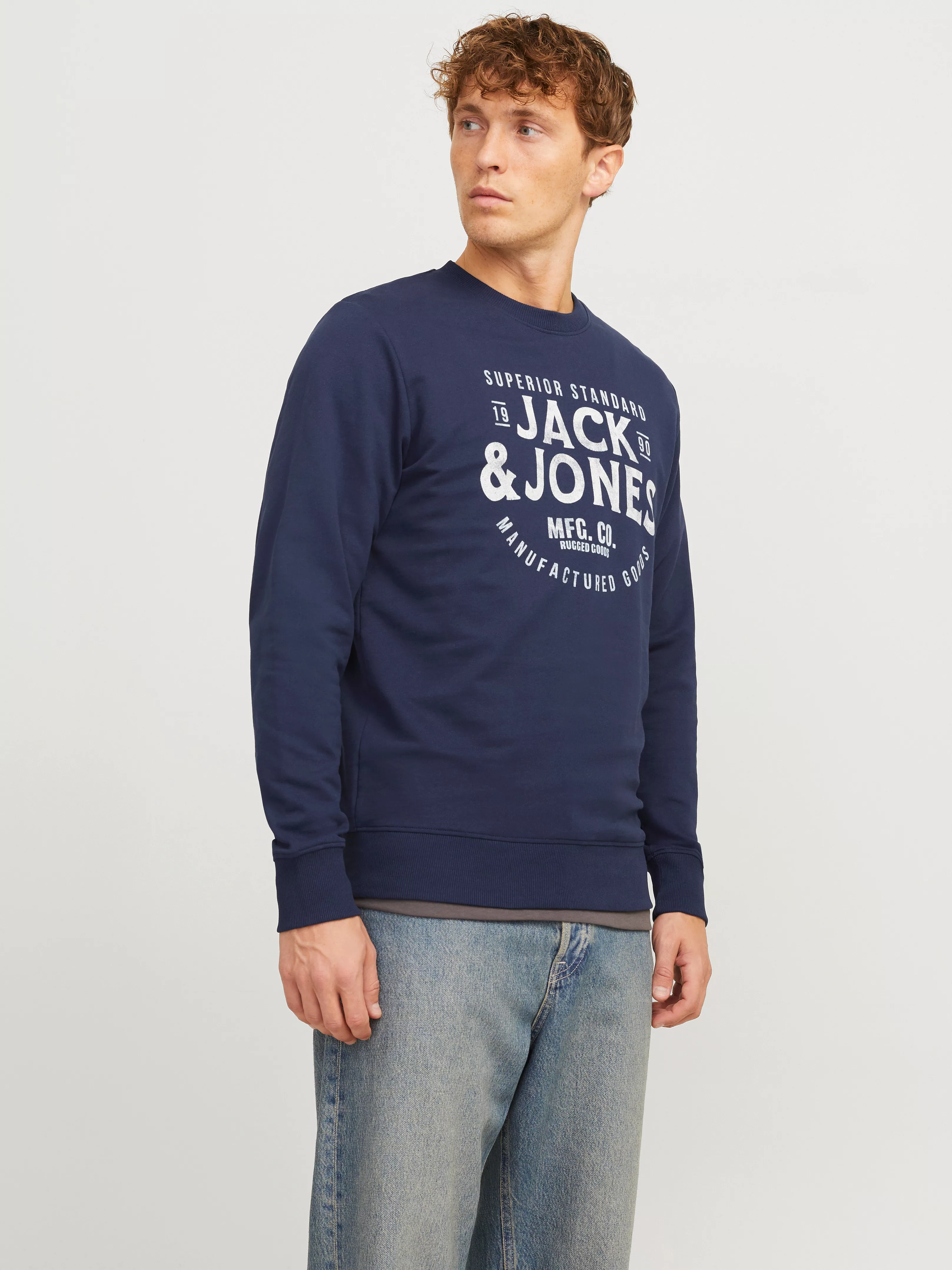 Jack & Jones Sweatshirt JJJEANS SWEAT O-NECK günstig online kaufen