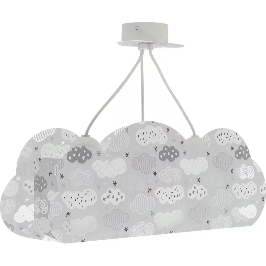 Pendelleuchte Cloud in Grau und Weiß E27 3-flammig günstig online kaufen