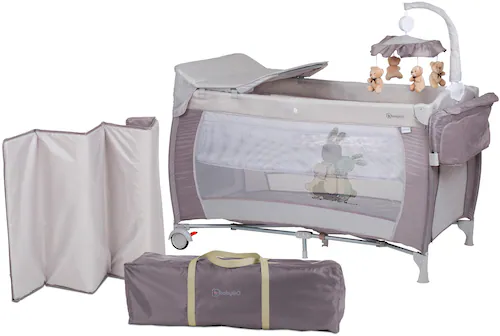 BabyGo Baby-Reisebett »Sleeper Deluxe, blau«, mit Musik-Mobile günstig online kaufen