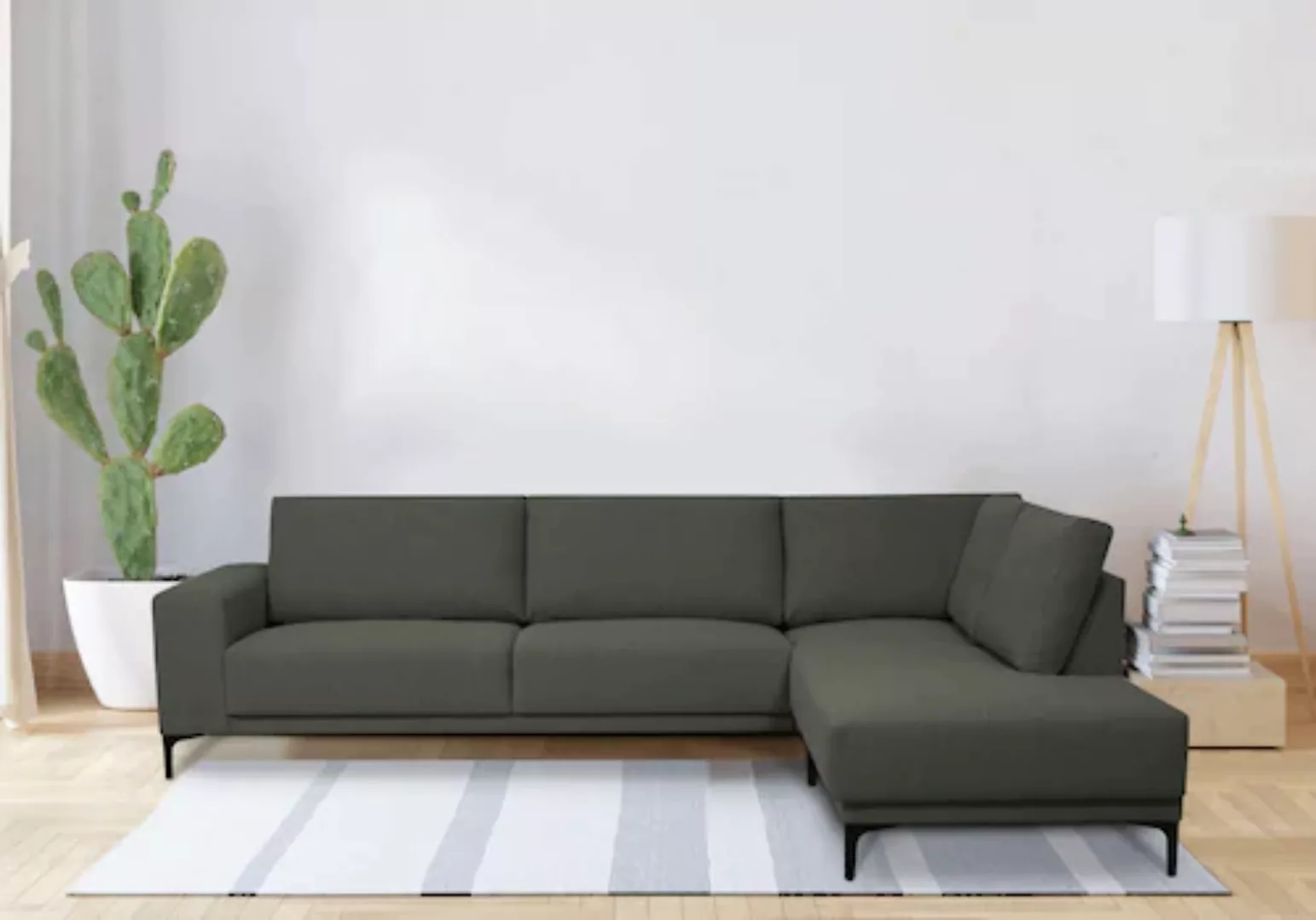 Places of Style Ecksofa »Xander, L-Form,«, Breite 289 cm, Webstoff, Soft-To günstig online kaufen