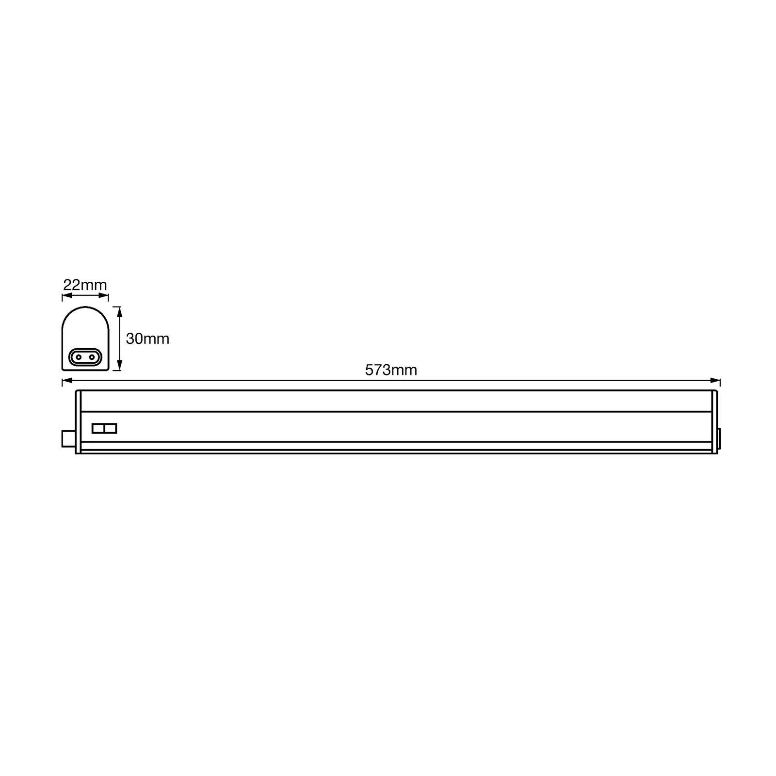 LEDVANCE Batten LED-Unterschranklampe 60cm 3.000K günstig online kaufen