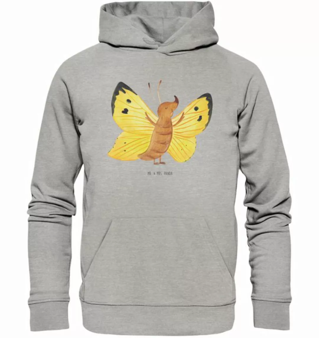 Mr. & Mrs. Panda Hoodie Schmetterling Zitronenfalter Größe S - Heather Grey günstig online kaufen