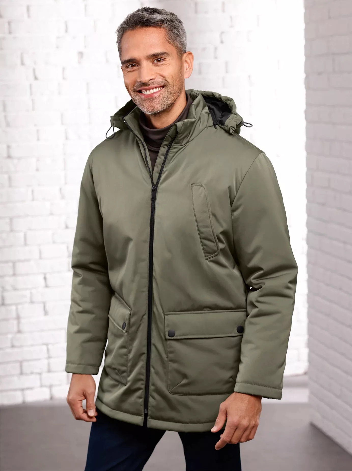 Classic Outdoorjacke, mit Kapuze günstig online kaufen