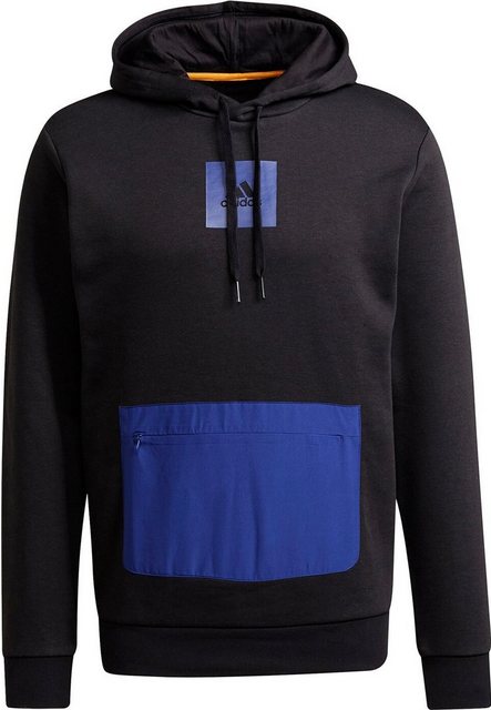 adidas Sportswear Hoodie Q4 FLEECE HD BLACK/VICBLU günstig online kaufen