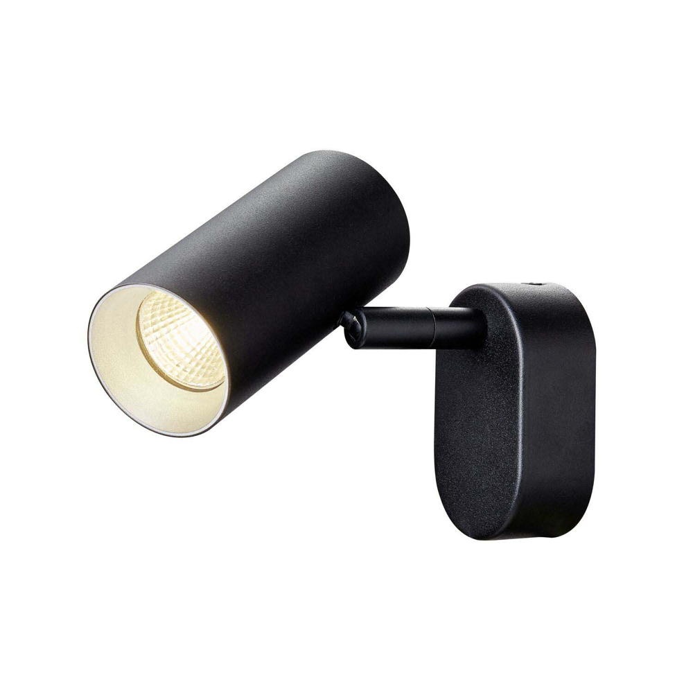 LED Led Wand- und Deckenleuchte Noblo in Schwarz und Grau 8W 450Lm günstig online kaufen