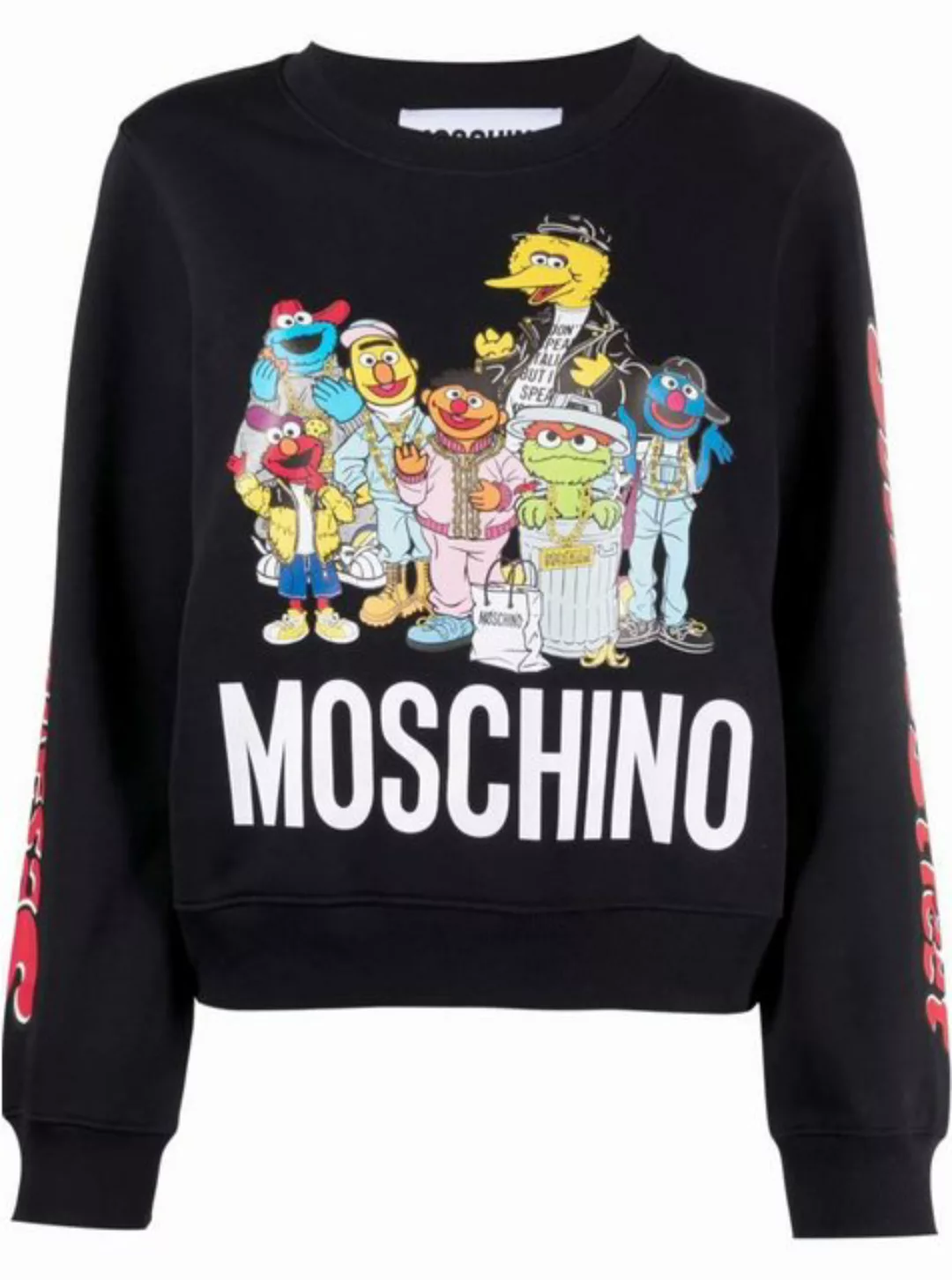 Moschino Sweatshirt X SESAME STREET Muppets Sweatshirt Sweater Terry Pulli günstig online kaufen