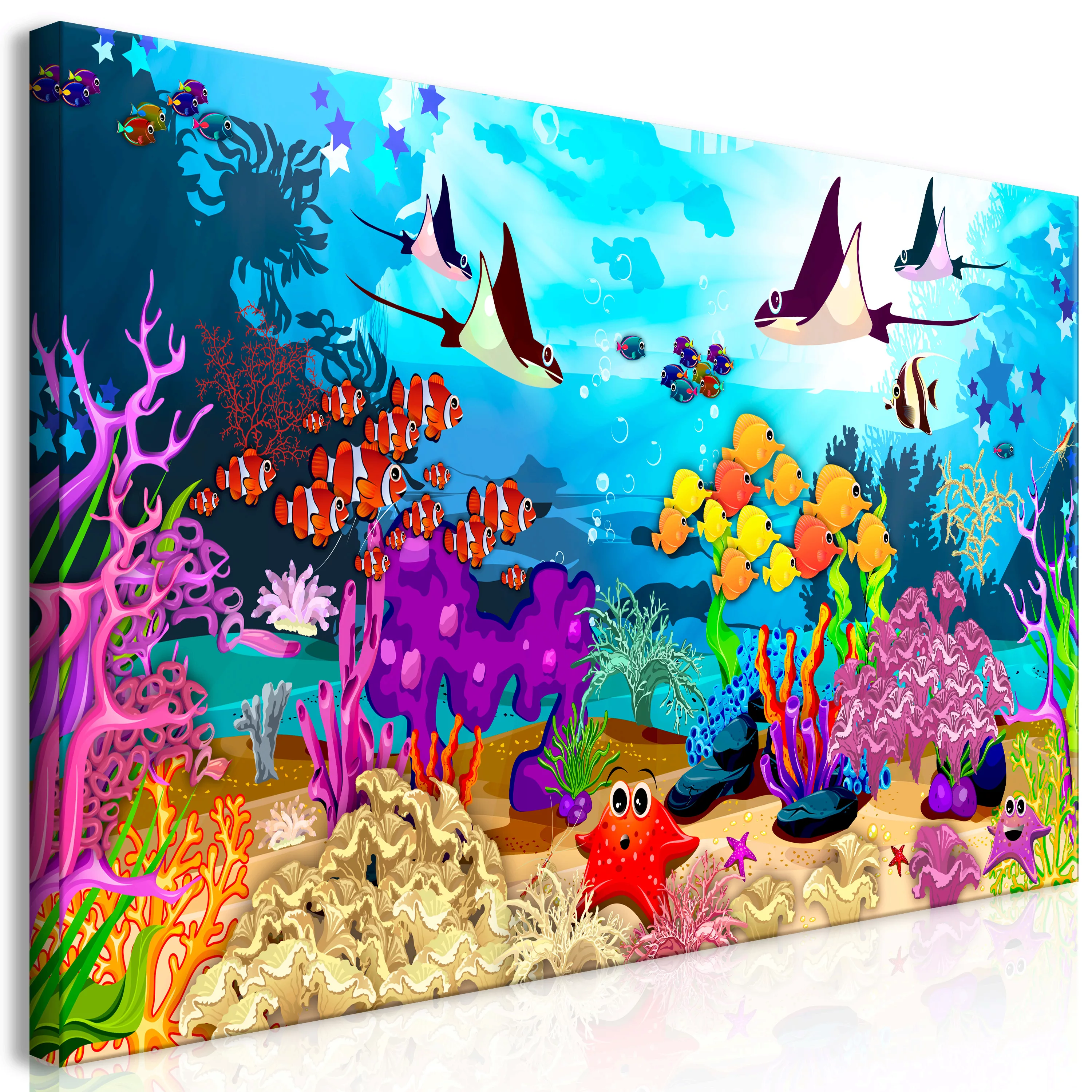 Wandbild - Underwater Fun (1 Part) Wide günstig online kaufen
