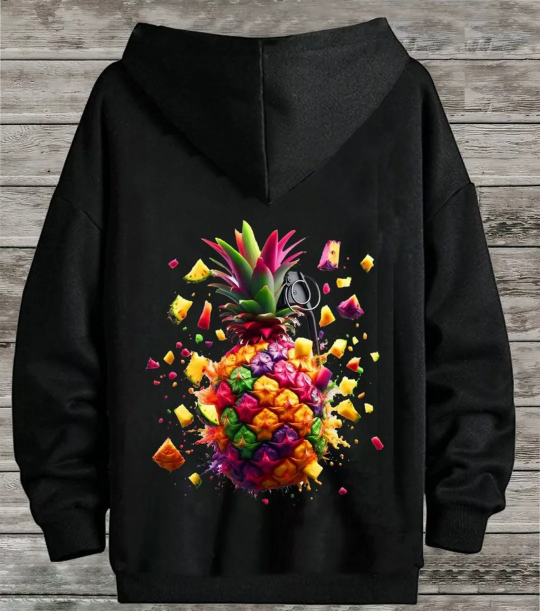 RMK Kapuzenpullover Herren Kapuzenpullover Pullover Winter Ananas Frucht mi günstig online kaufen