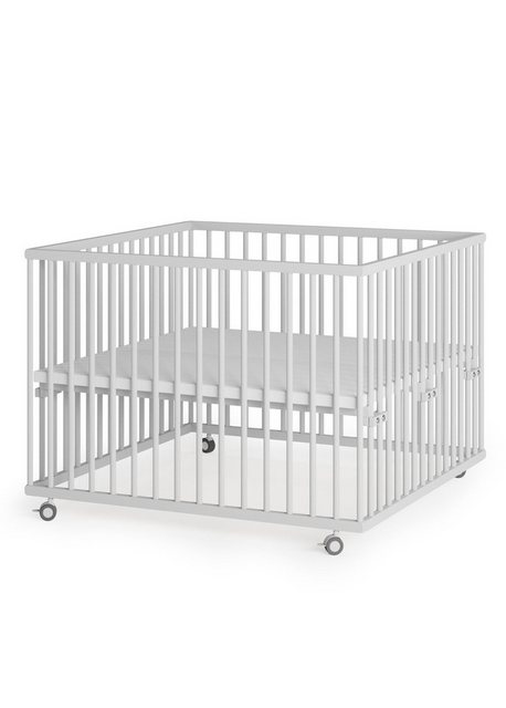 Sämann Babybett Laufgitter 100x100 cm weiß Premium Kollektion Laufstall für günstig online kaufen